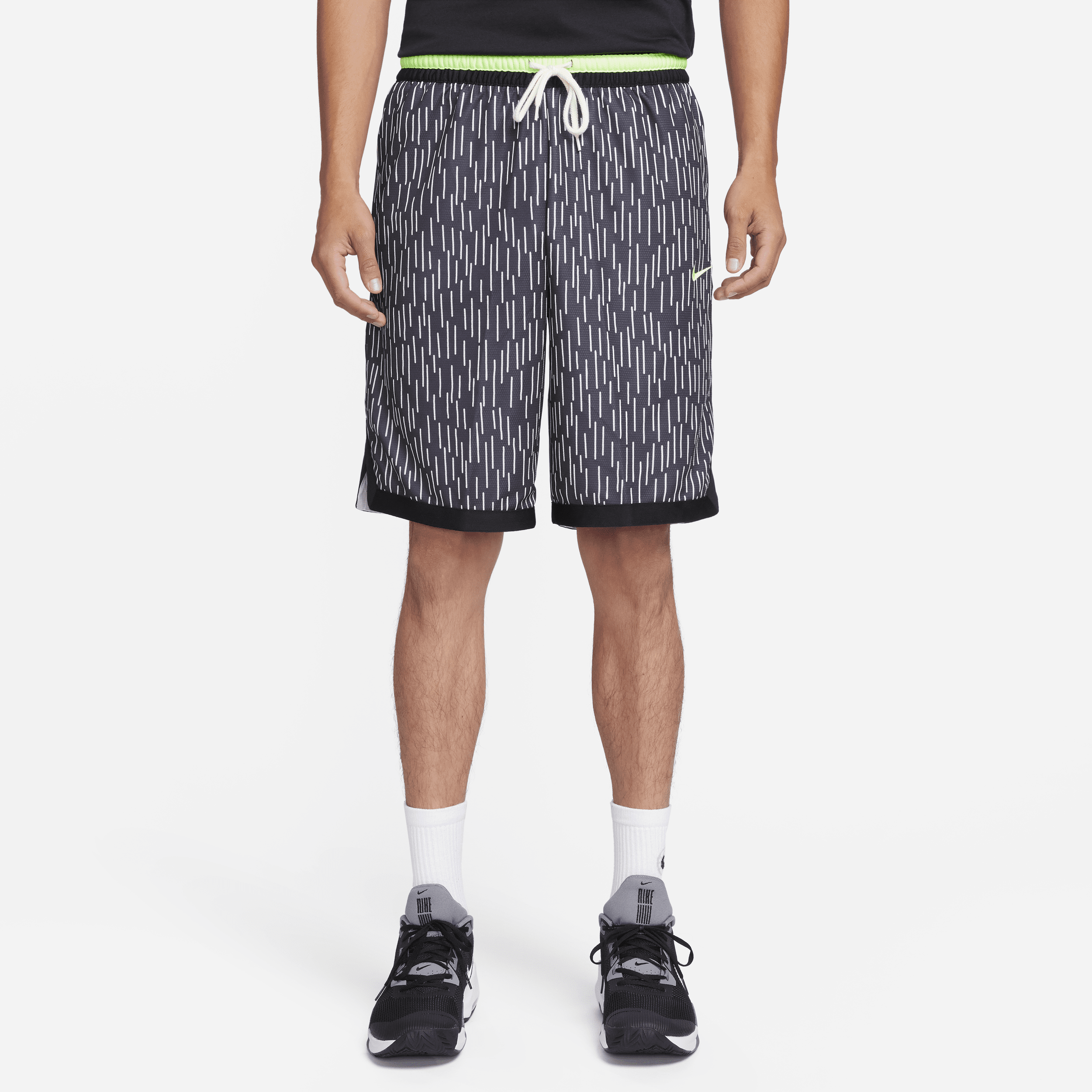 Nike DNA-Dri-FIT-basketballshorts (25 cm) til mænd - sort