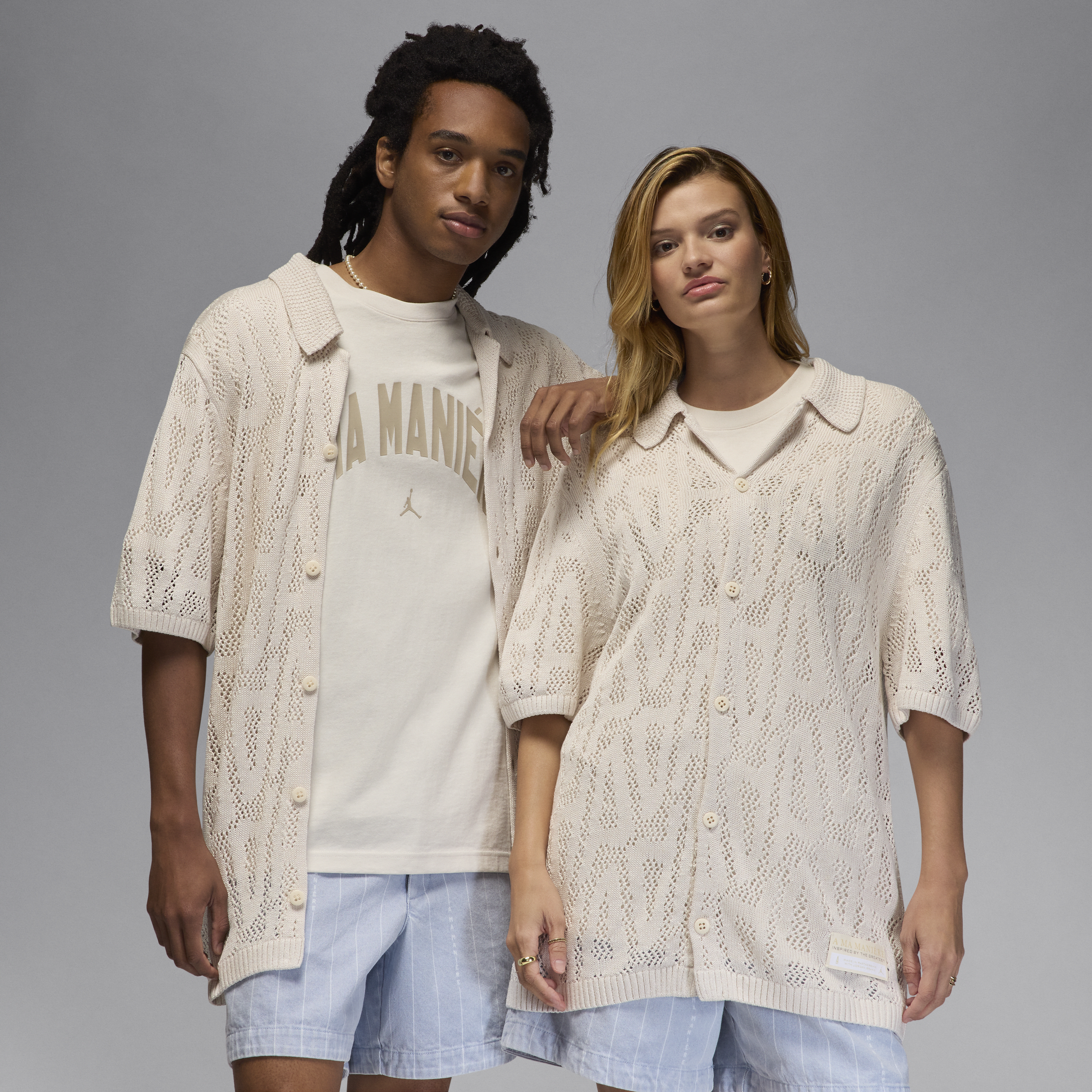 【ナイキ(NIKE)公式ストア】ジョーダン x ア マ マニエール メンズシャツ HF0534-030 グレー 【ナイキ(NIKE)公式ストア】ジョーダン x ア マ マニエール メンズシャツ HF0534-030 グレー