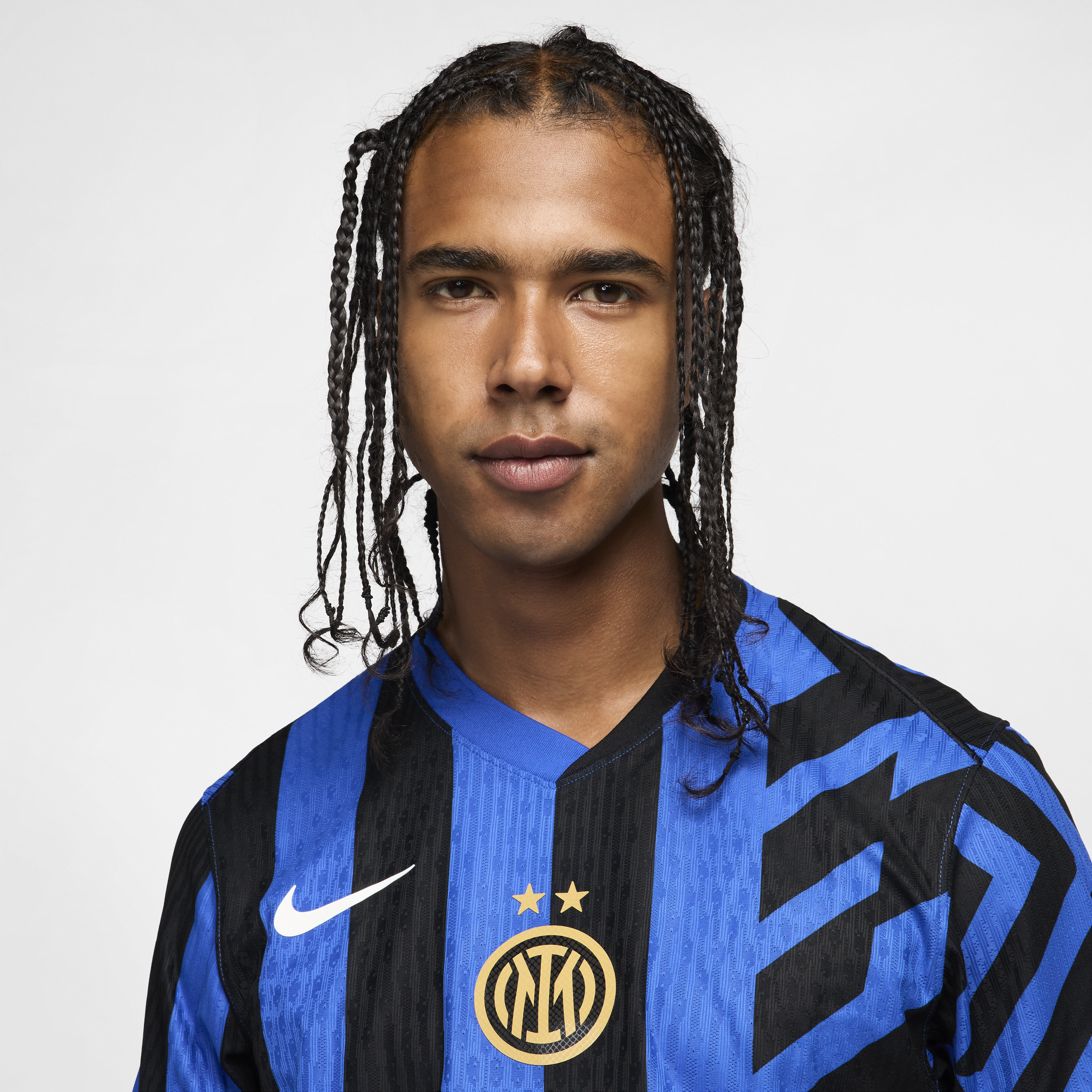 Nike Inter Milan Mens SS Player Issue Home Champions League Shirt