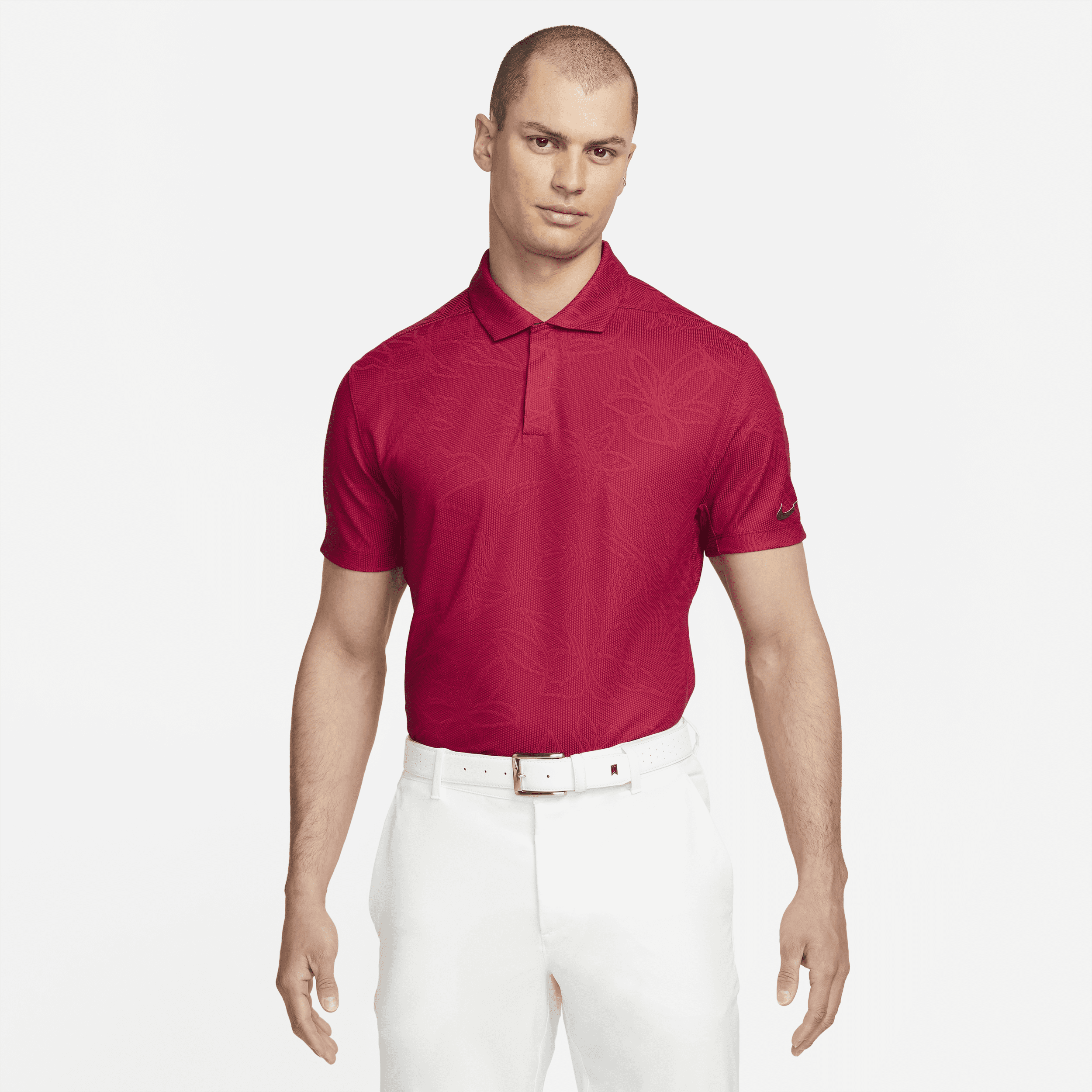 Nike Dri-FIT ADV Tiger Woods-golfpolo til mænd - rød