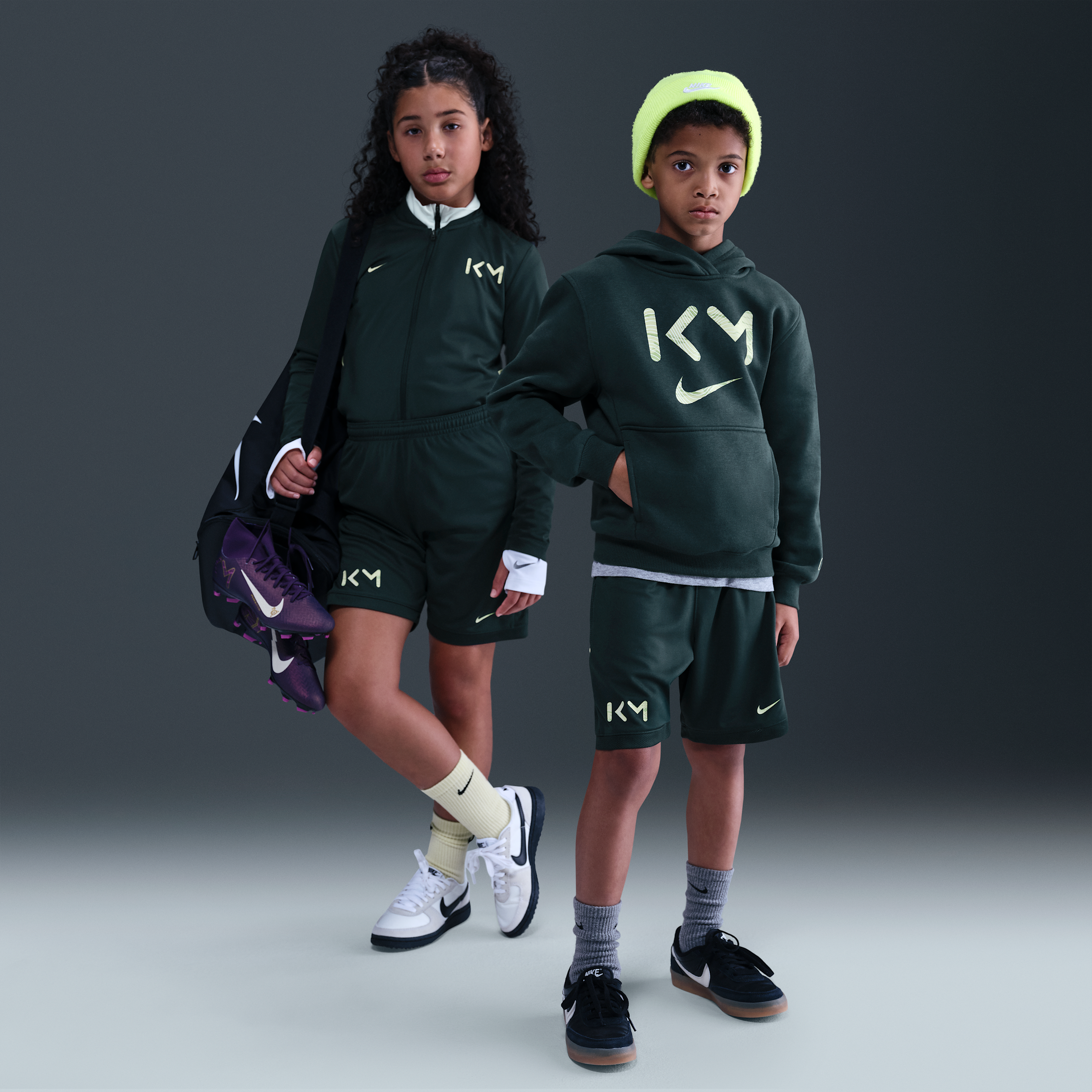 Kylian Mbappé Academy Pantalón corto de fútbol Nike Dri-FIT - Niño/a - Verde