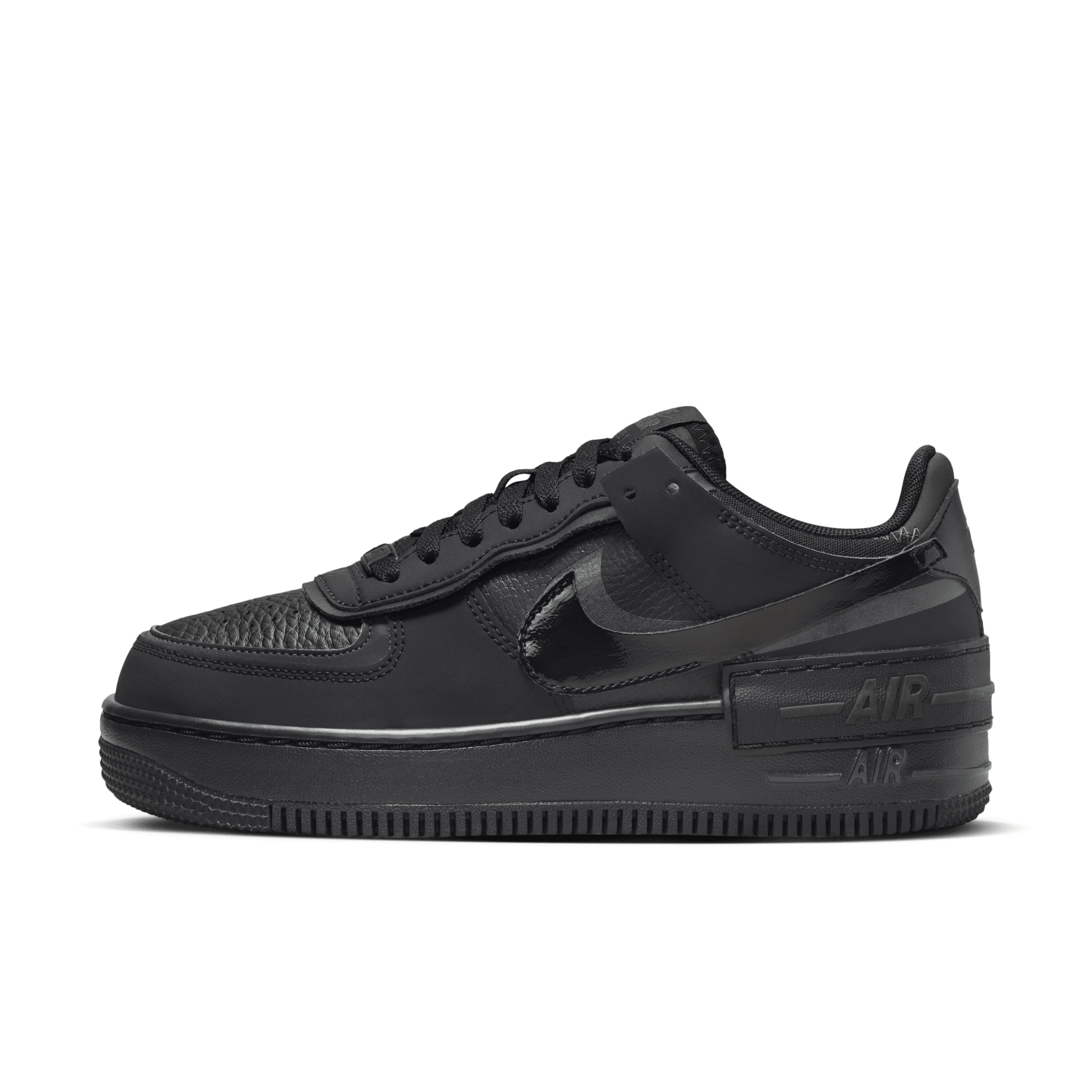 Nike Air Force 1 Shadow-sko til kvinder - sort