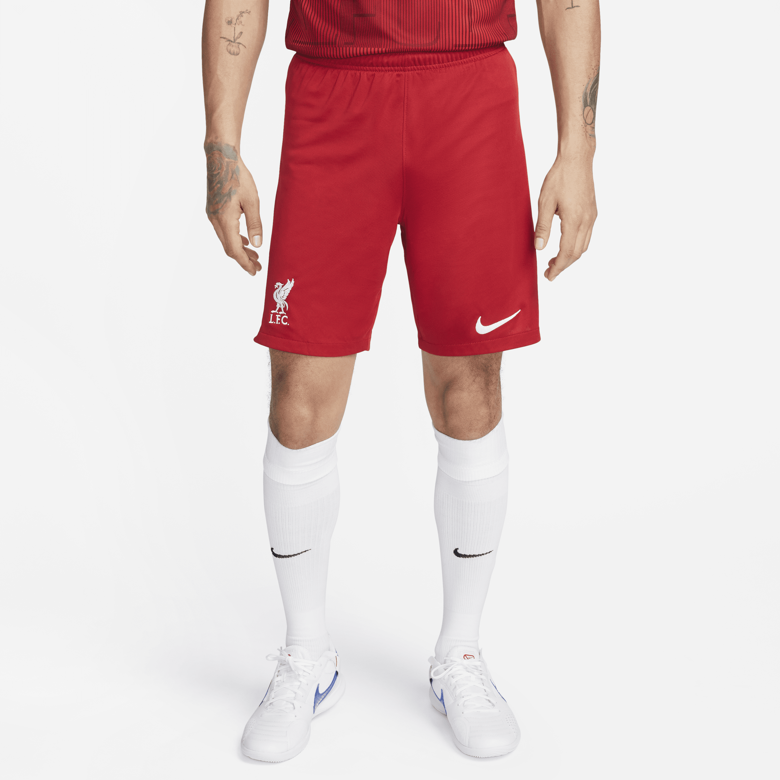 Shorts da calcio Nike Dri-FIT Liverpool FC 2023/24 Stadium da uomo – Home - Rosso