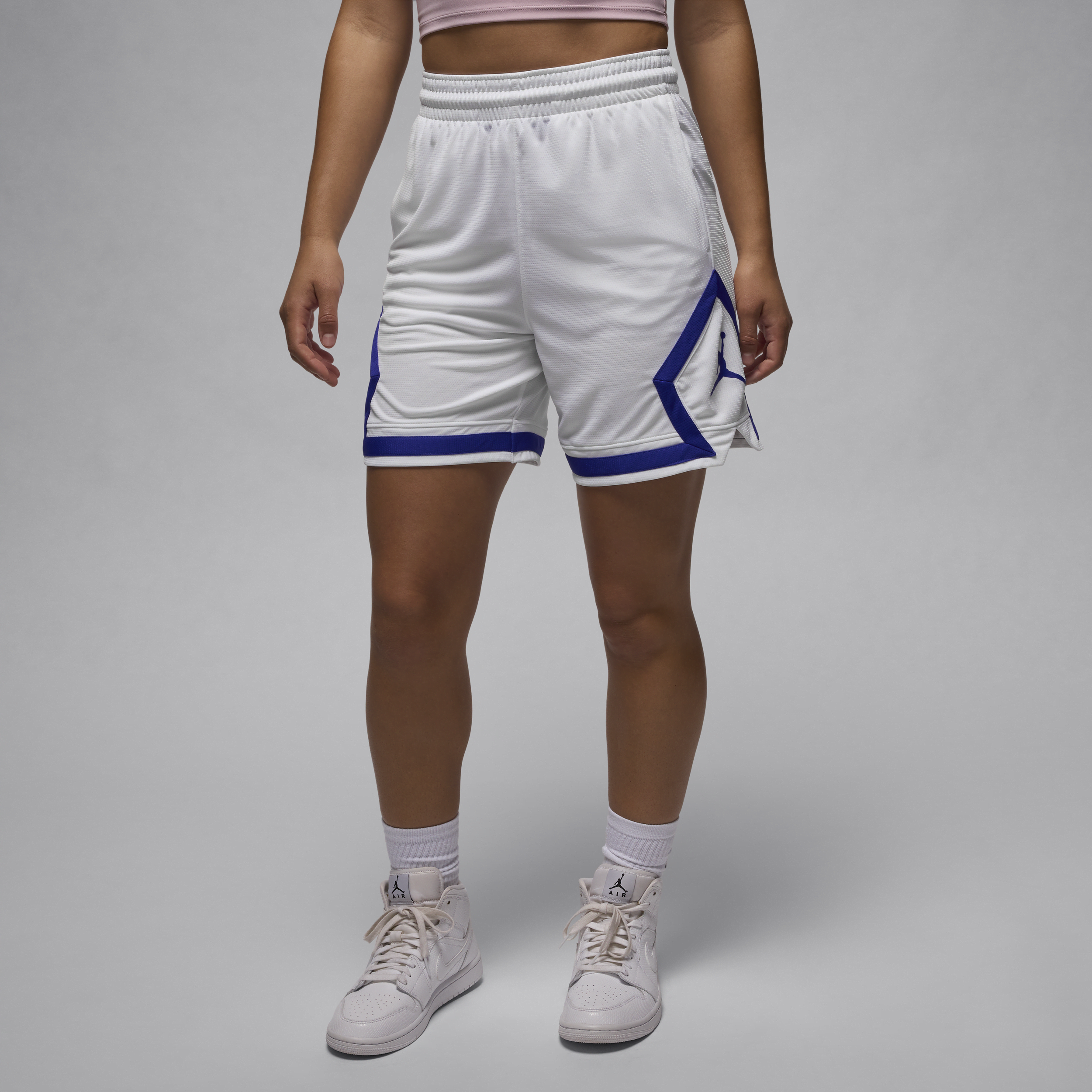Jordan Sport Diamond-shorts til kvinder - hvid