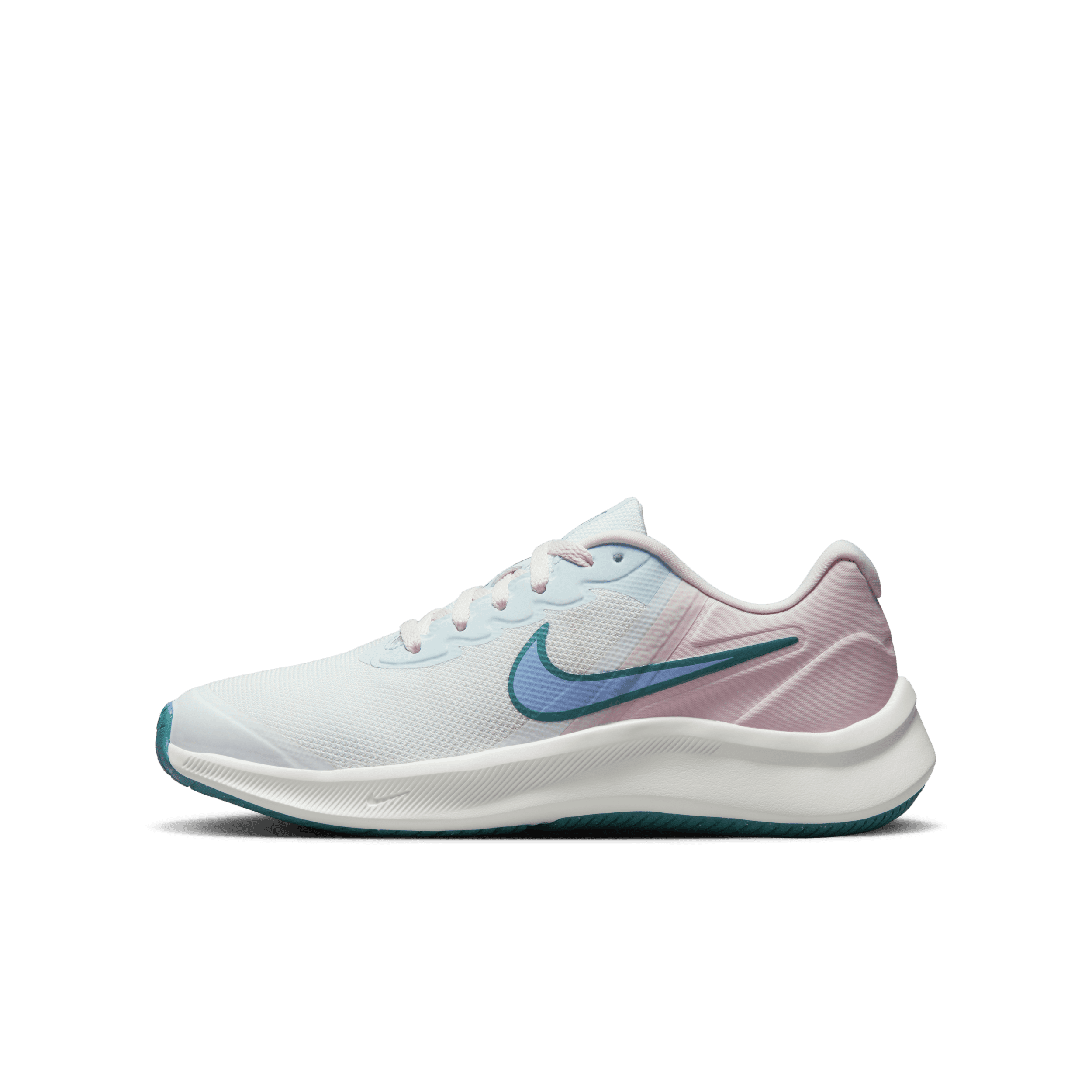 【ナイキ（NIKE）公式ストア】ナイキ スター ランナー 3 ジュニア ロード ランニングシューズ DA2776-102 ホワイト