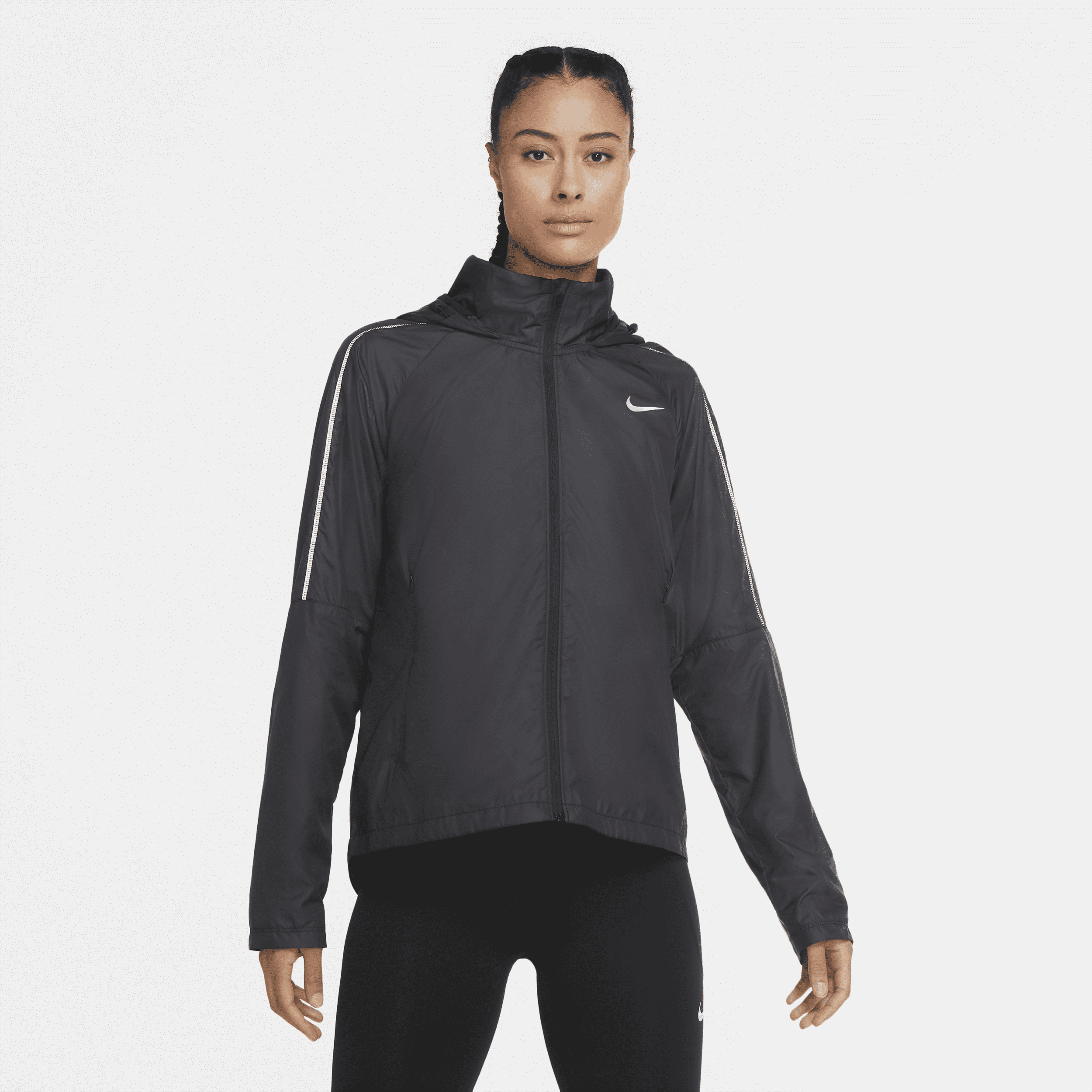 Nike Shield - løbejakke til kvinder - sort