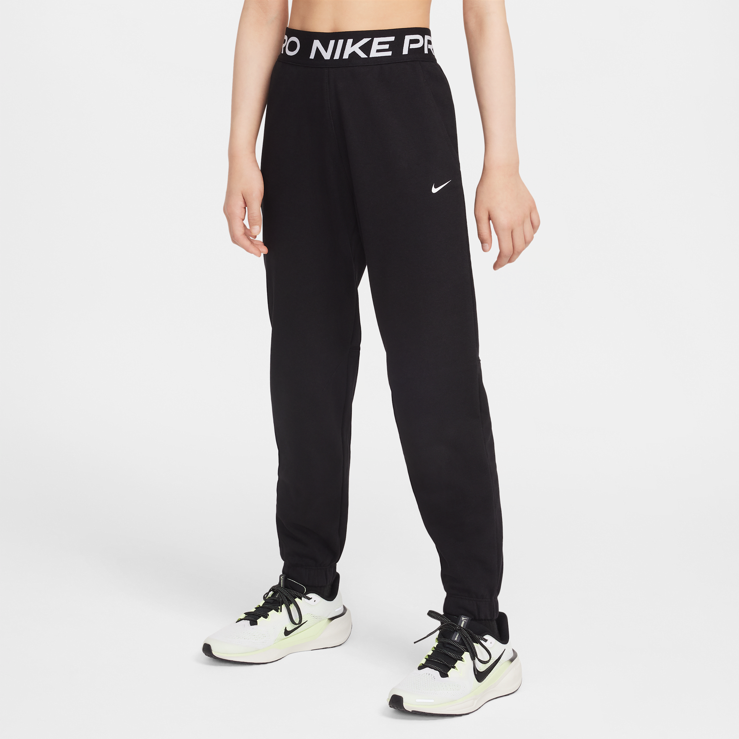 【ナイキ(NIKE)公式ストア】ナイキ プロ フリース ジュニア (ガールズ) Dri-FIT ジョガーパンツ HV0289-011 ブラック 【ナイキ(NIKE)公式ストア】ナイキ プロ フリース ジュニア (ガールズ) Dri-FIT ジョガーパンツ HV0289-011 ブラック