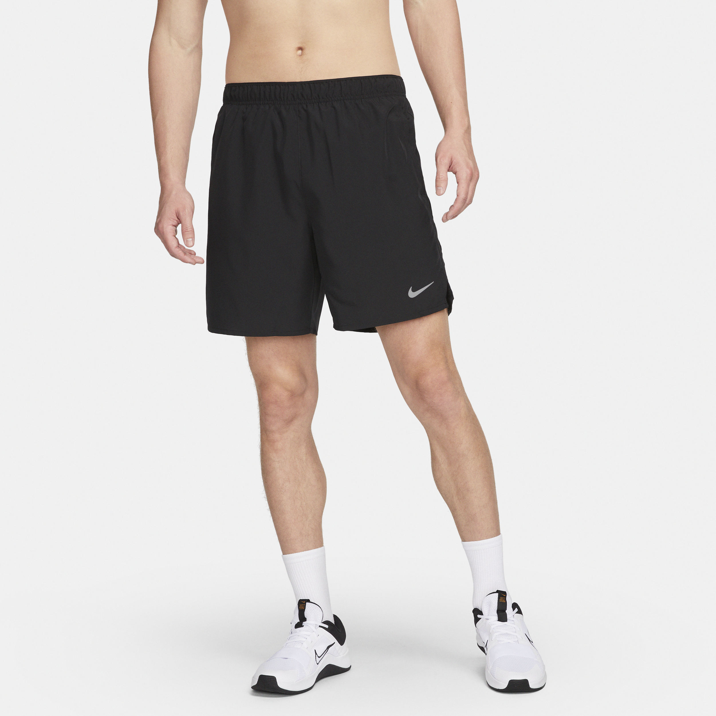 Nike Challenger Dri-FIT hardloopshorts met binnenbroek voor heren (18 cm) - Zwart