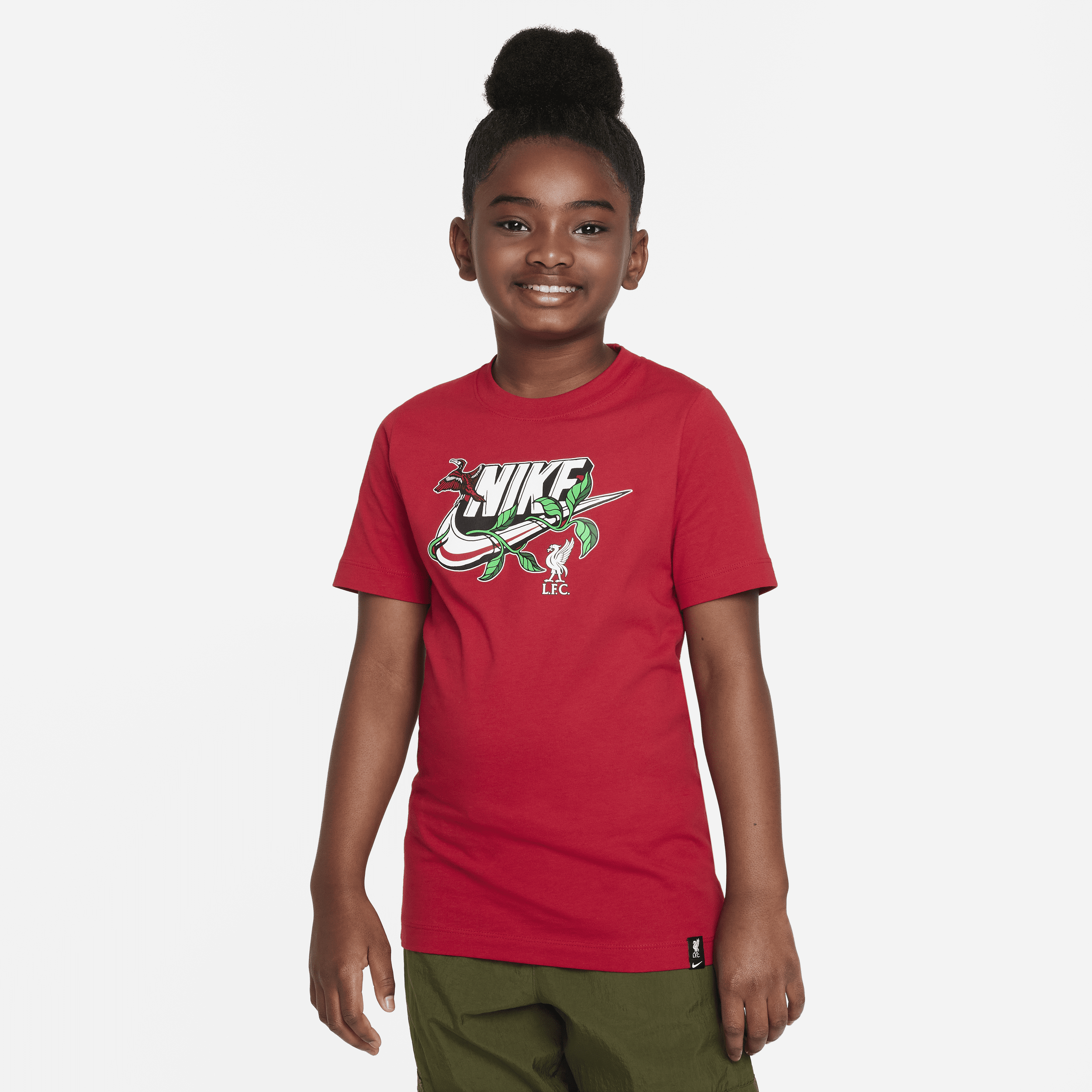 Liverpool FC Nike-T-shirt til større børn - rød