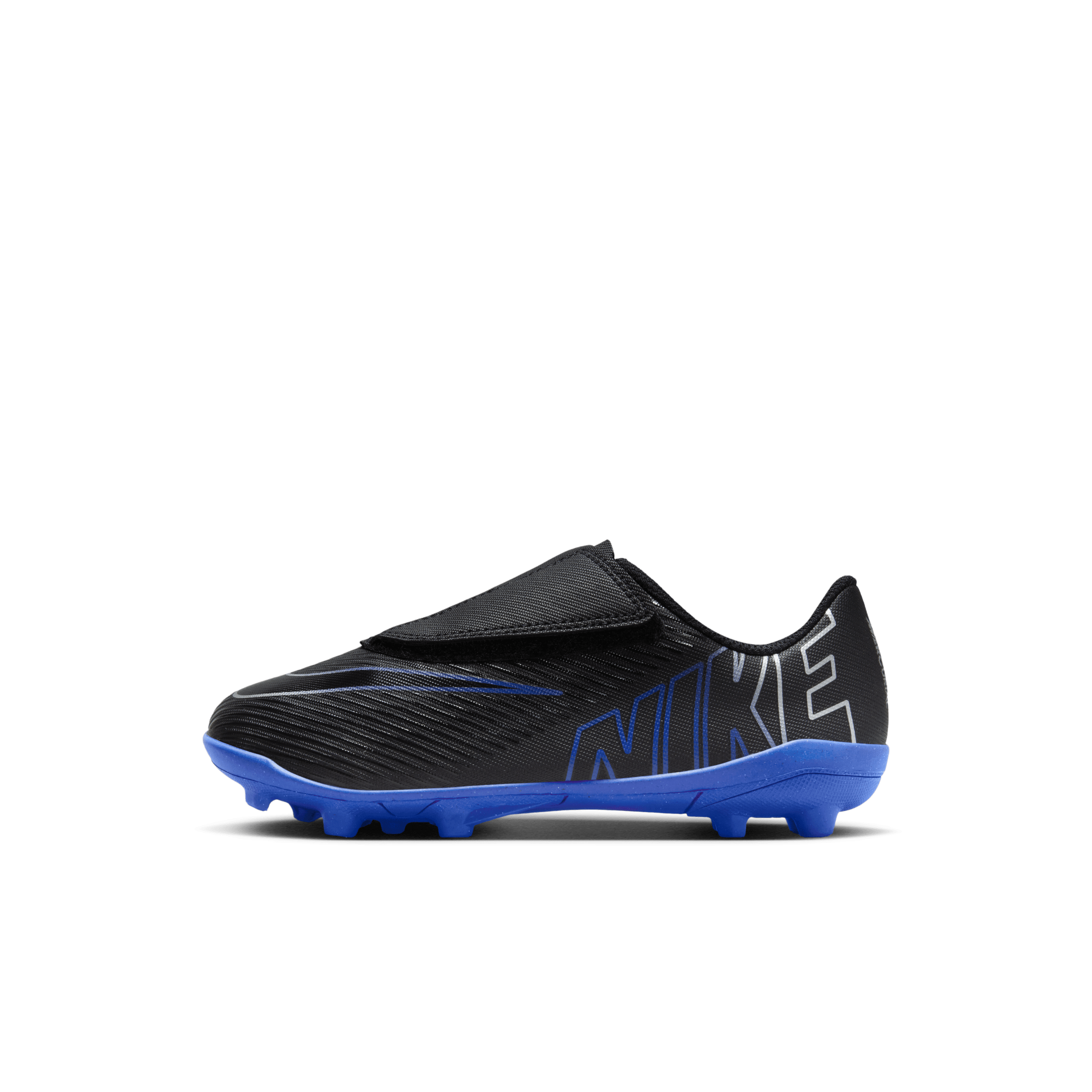 Nike Jr. Mercurial Vapor 15 Club low top voetbalschoenen voor kleuters (meerdere ondergronden) - Zwart