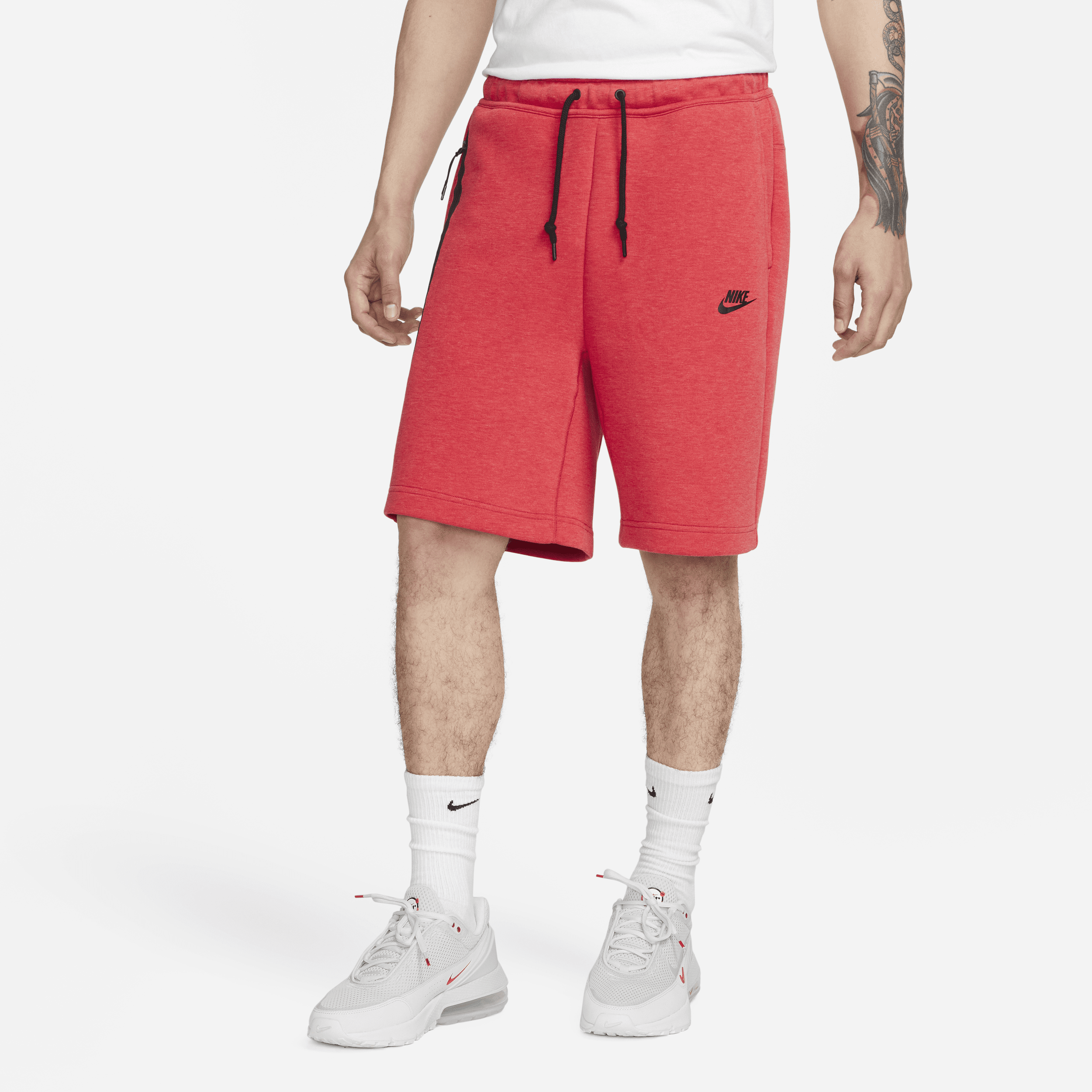 Nike Sportswear Tech Fleece Pantalón corto - Hombre - Rojo