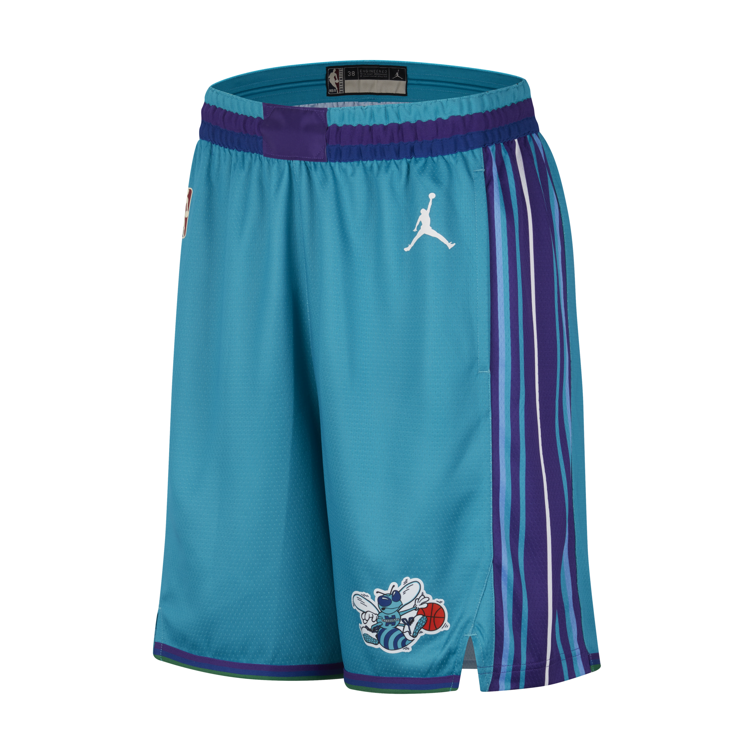 Charlotte Hornets Hardwood Classics 2023/24 Nike Dri-FIT NBA Swingman-shorts til mænd - blå