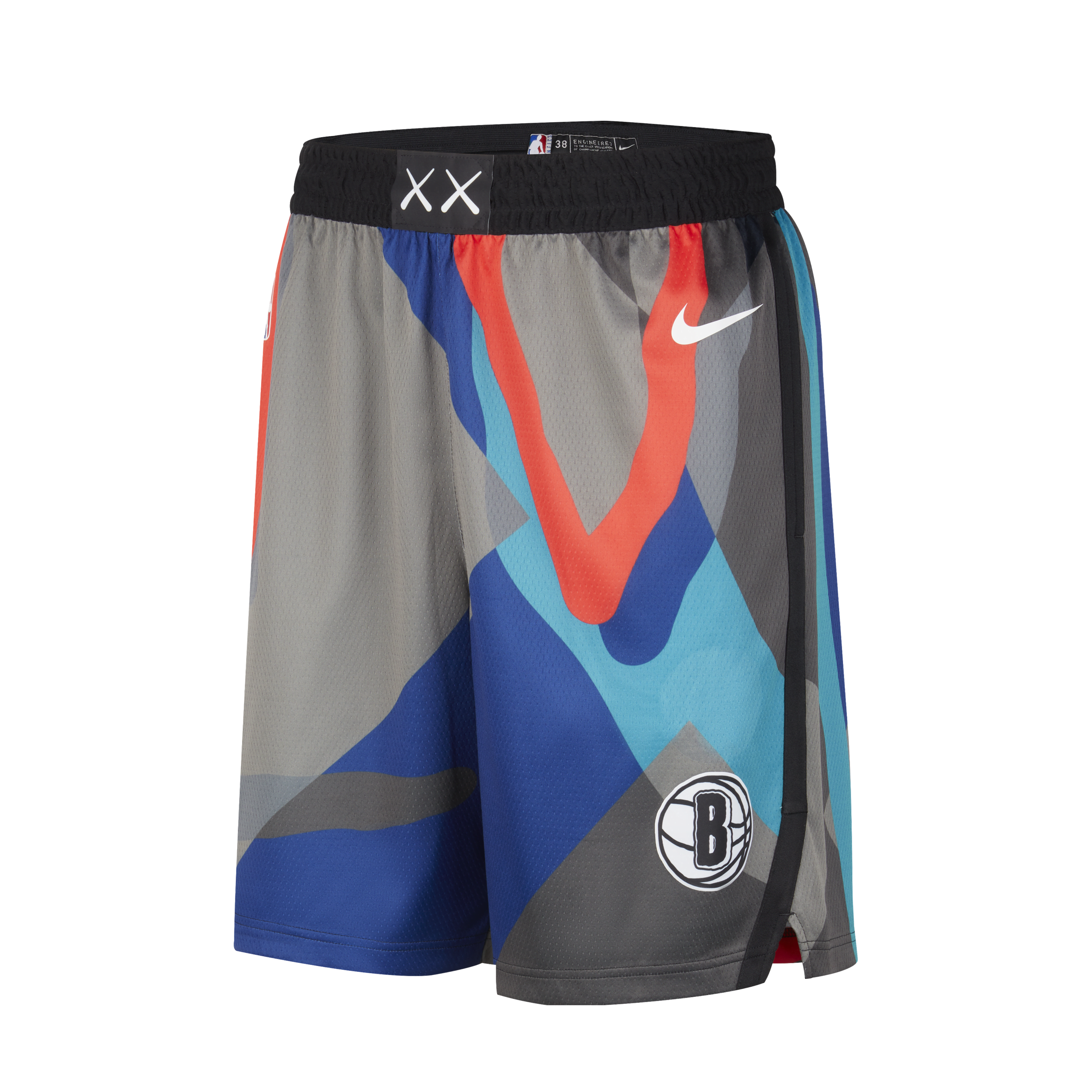 Brooklyn Nets 2023/24 City Edition Nike Dri-FIT NBA Swingman-shorts til mænd - sort