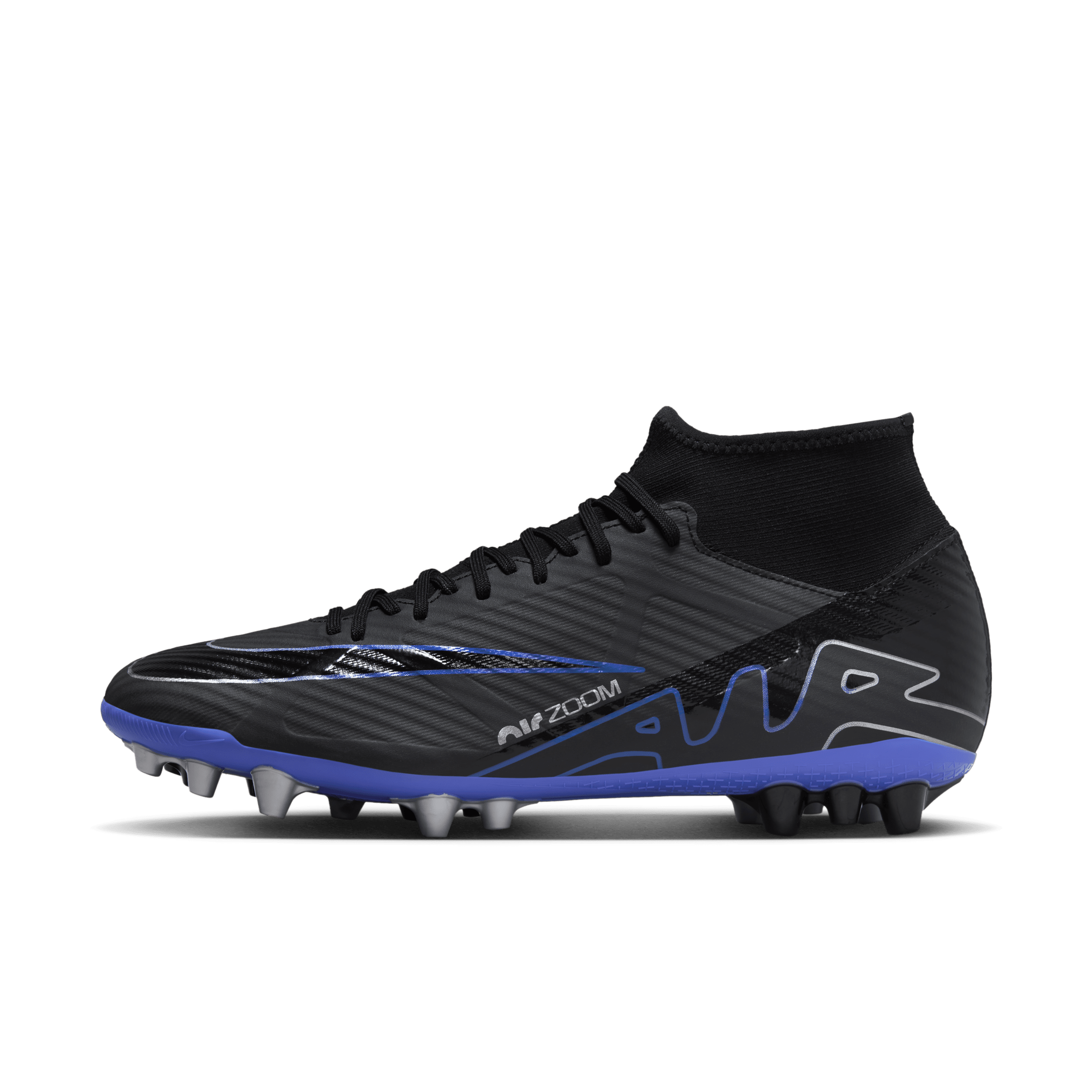 Scarpa da calcio a taglio alto per erba artificiale Nike Mercurial Superfly 9 Academy - Nero