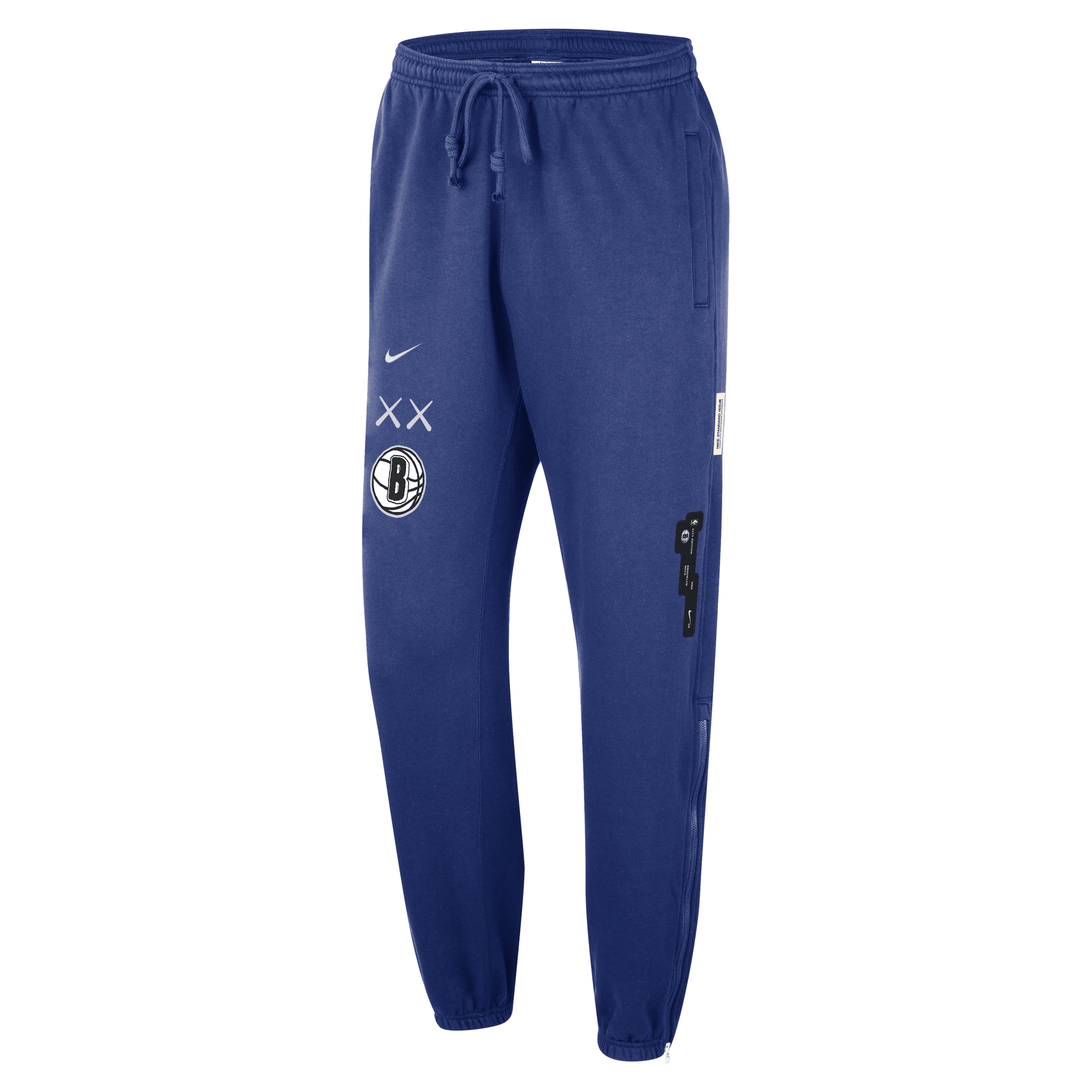Brooklyn Nets Standard Issue 2023/24 City Edition Nike NBA Courtside-bukser til mænd - blå