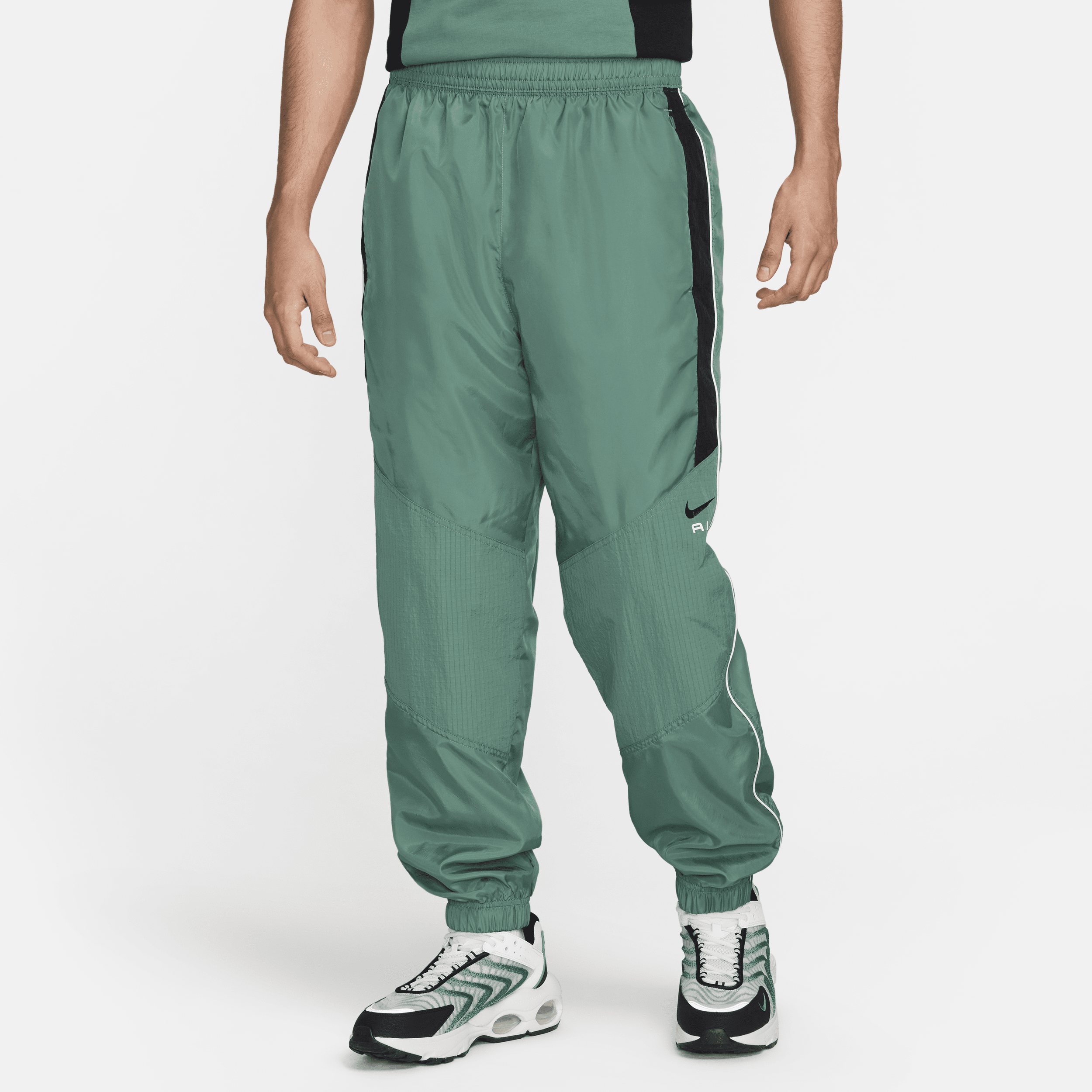 Vævede Nike Air-bukser til mænd - grøn