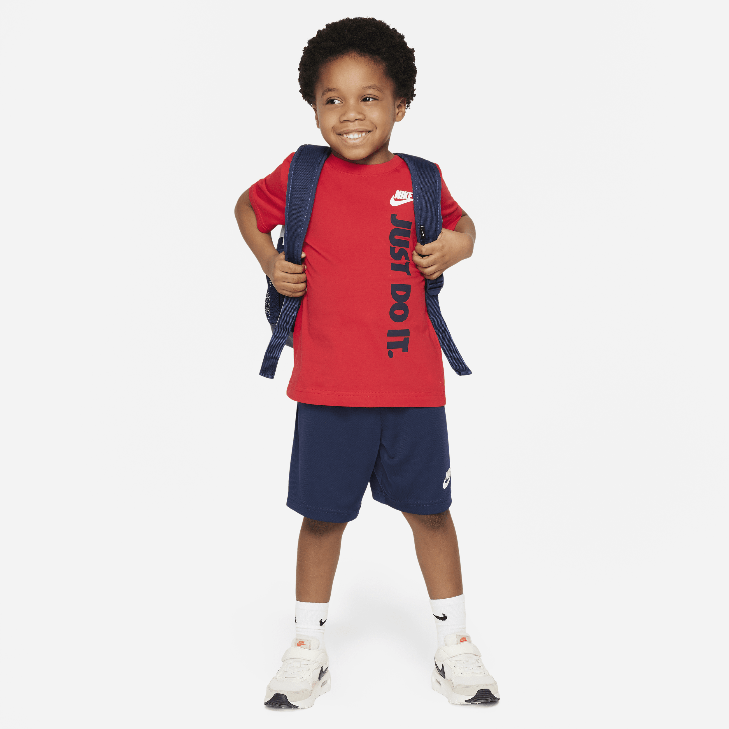 Completo con t-shirt con grafica e shorts Nike – Bambino/a - Blu