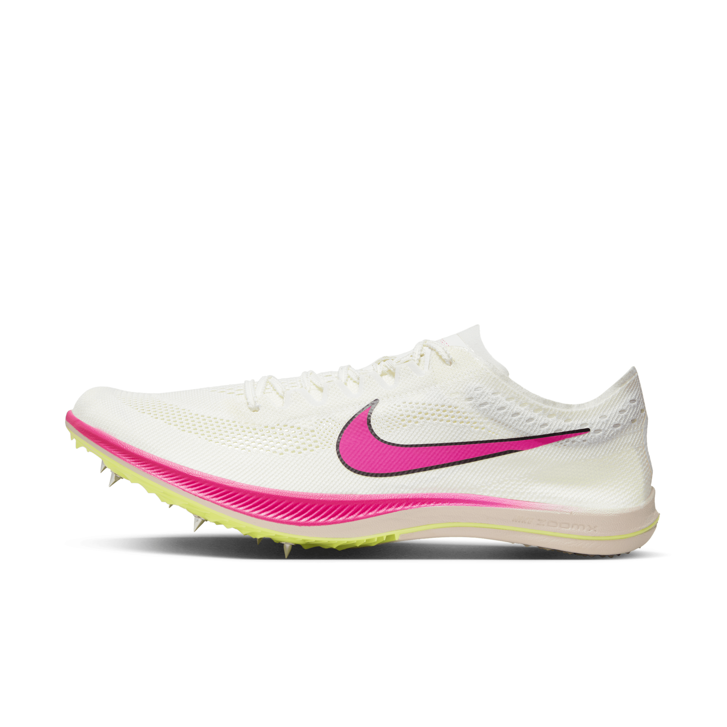 Nike ZoomX Dragonfly-pigsko til stadionatletik og distanceløb - hvid