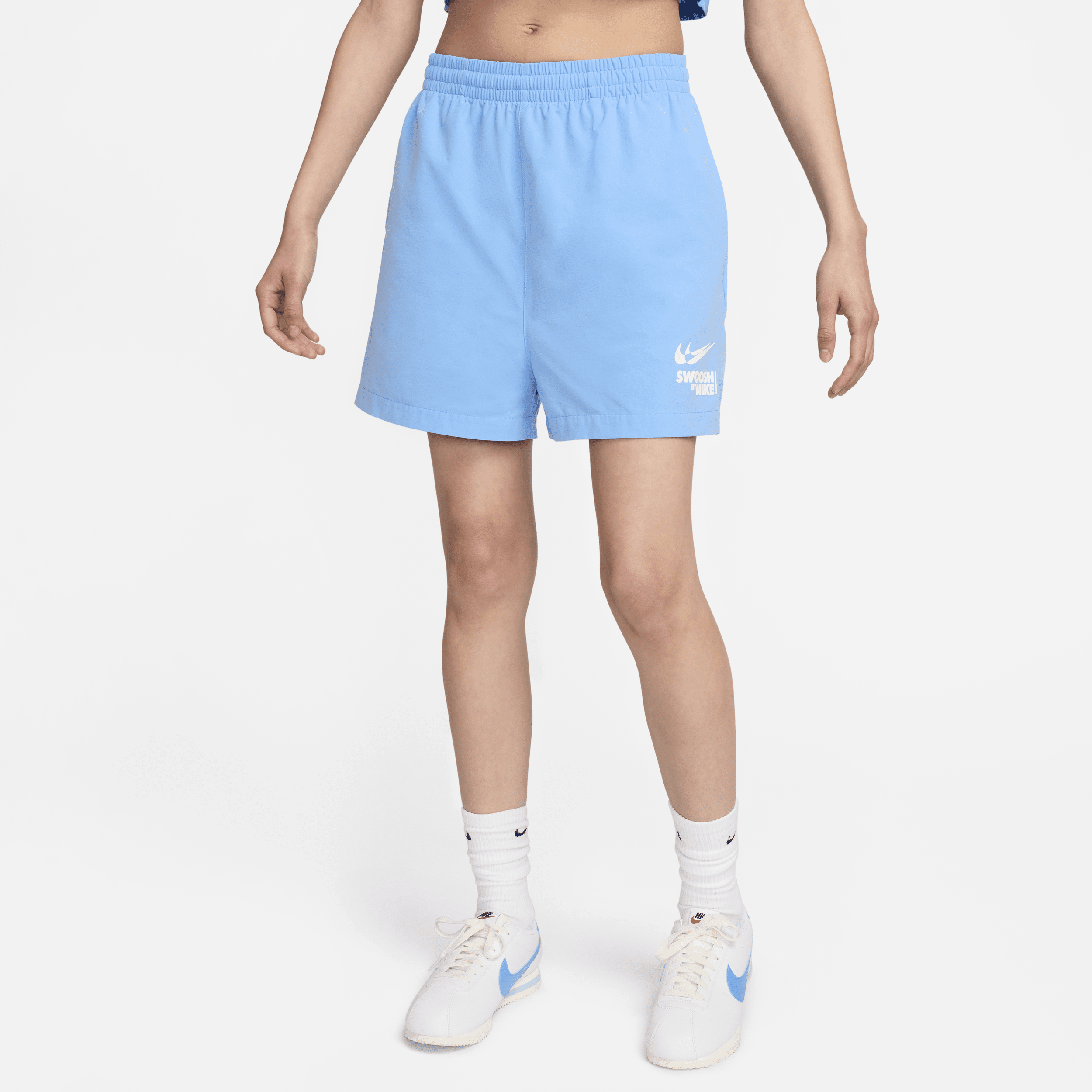 Nike Sportswear Pantalón corto de tejido Woven - Mujer - Azul