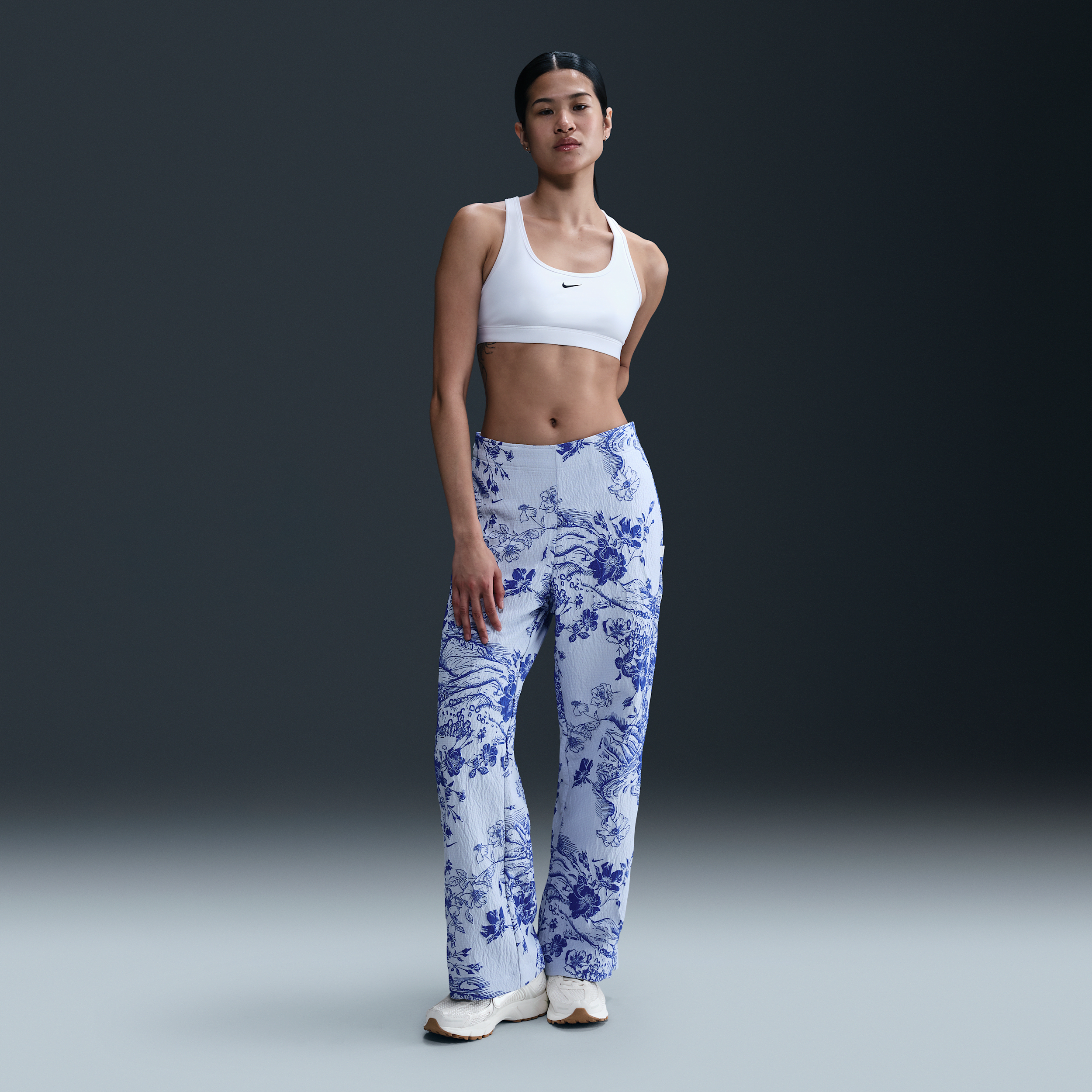 Track pants in jacquard a vita media Nike Collection – Donna - Bianco