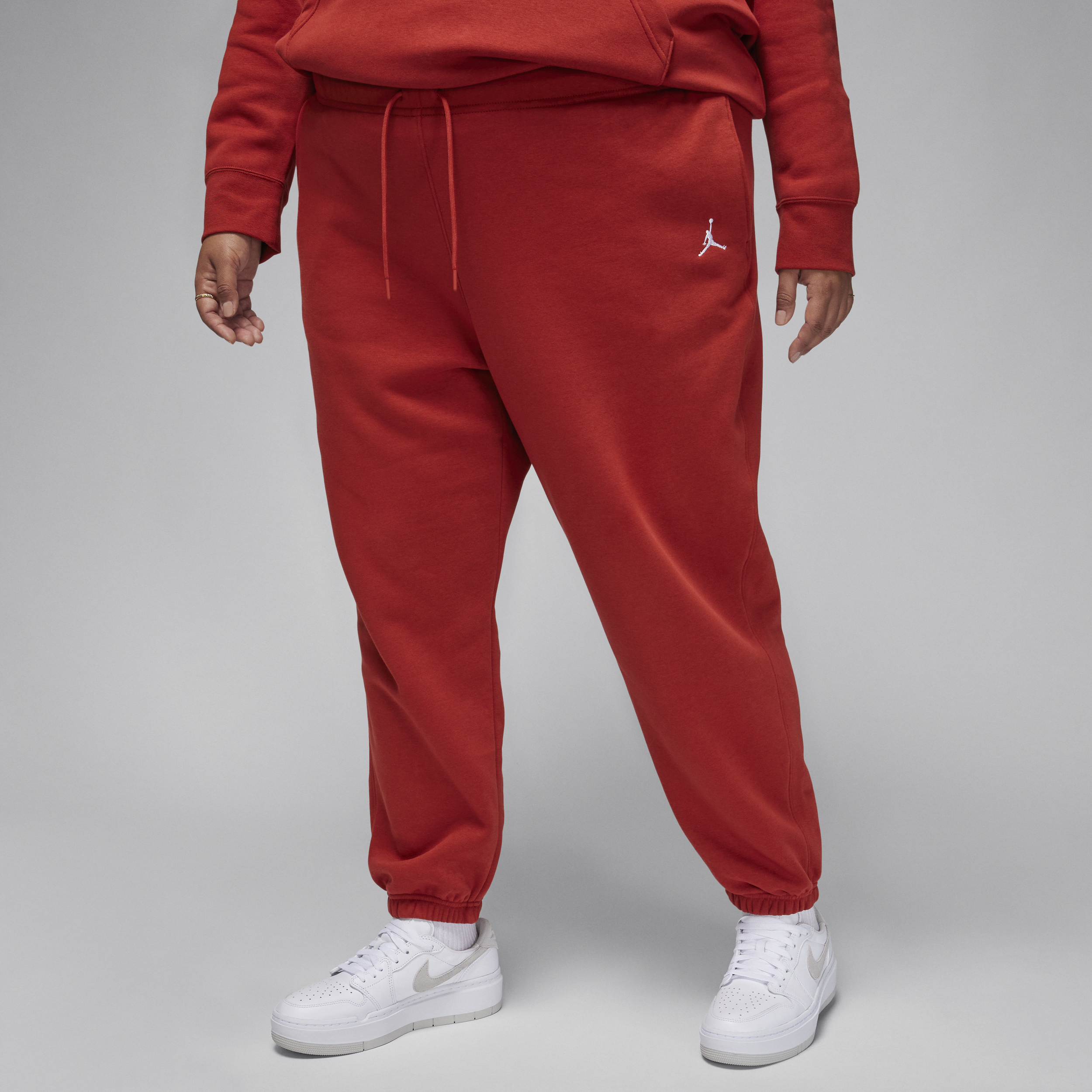 Jordan Brooklyn Fleece-bukser til kvinder (plus size) - rød