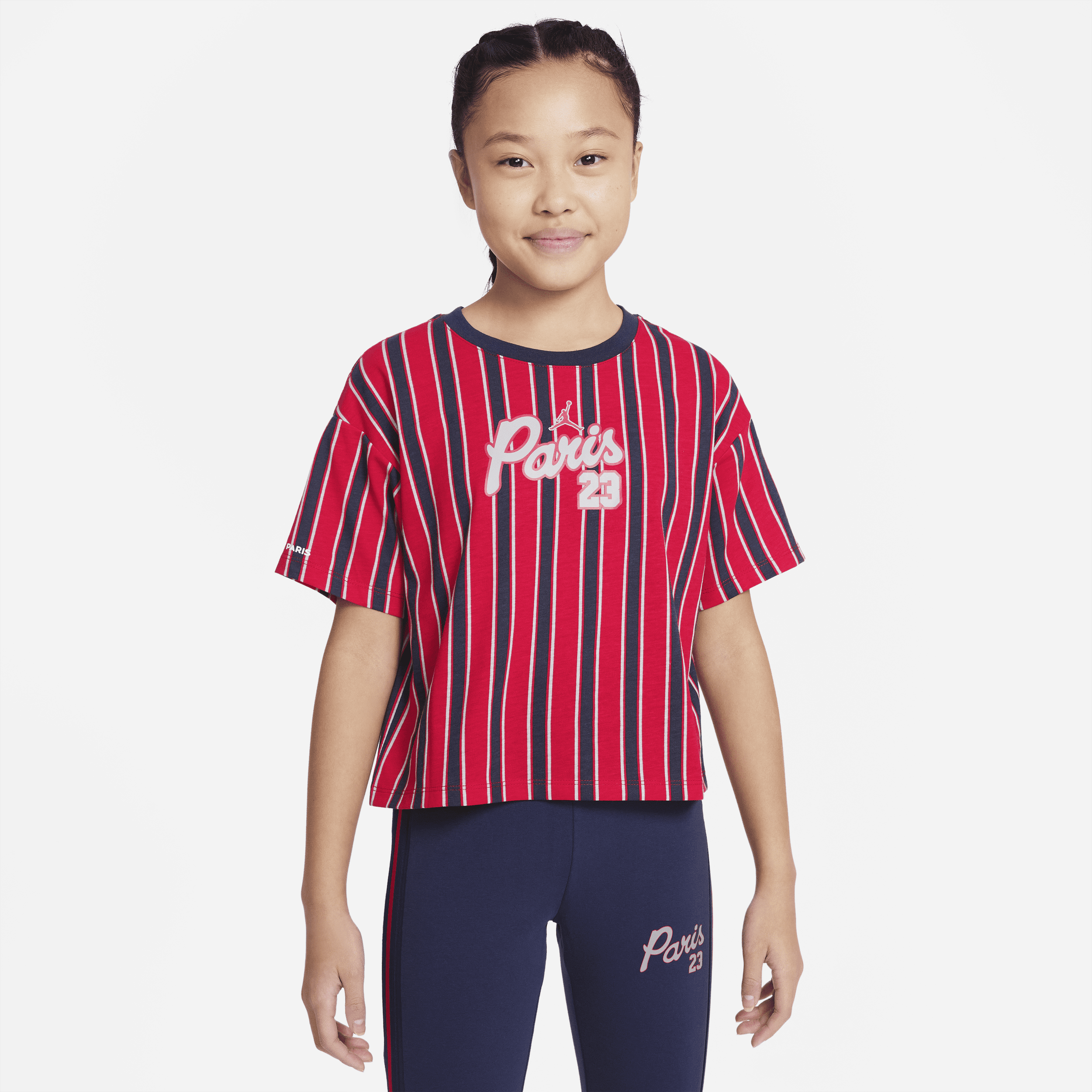 Nike Paris Saint-Germain-T-shirt til større børn (piger) - rød