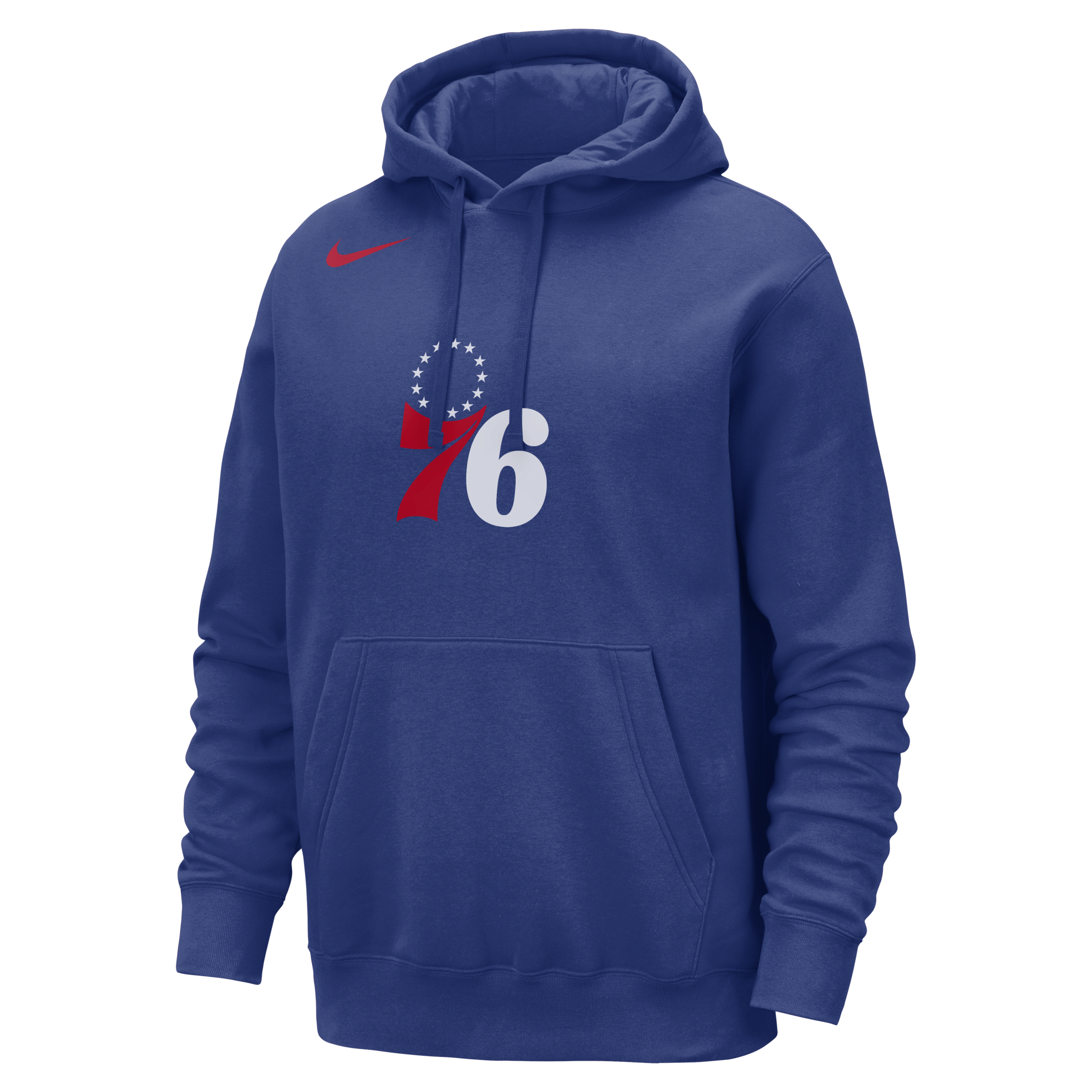 Philadelphia 76ers Club Nike NBA-hoodie voor heren - Blauw