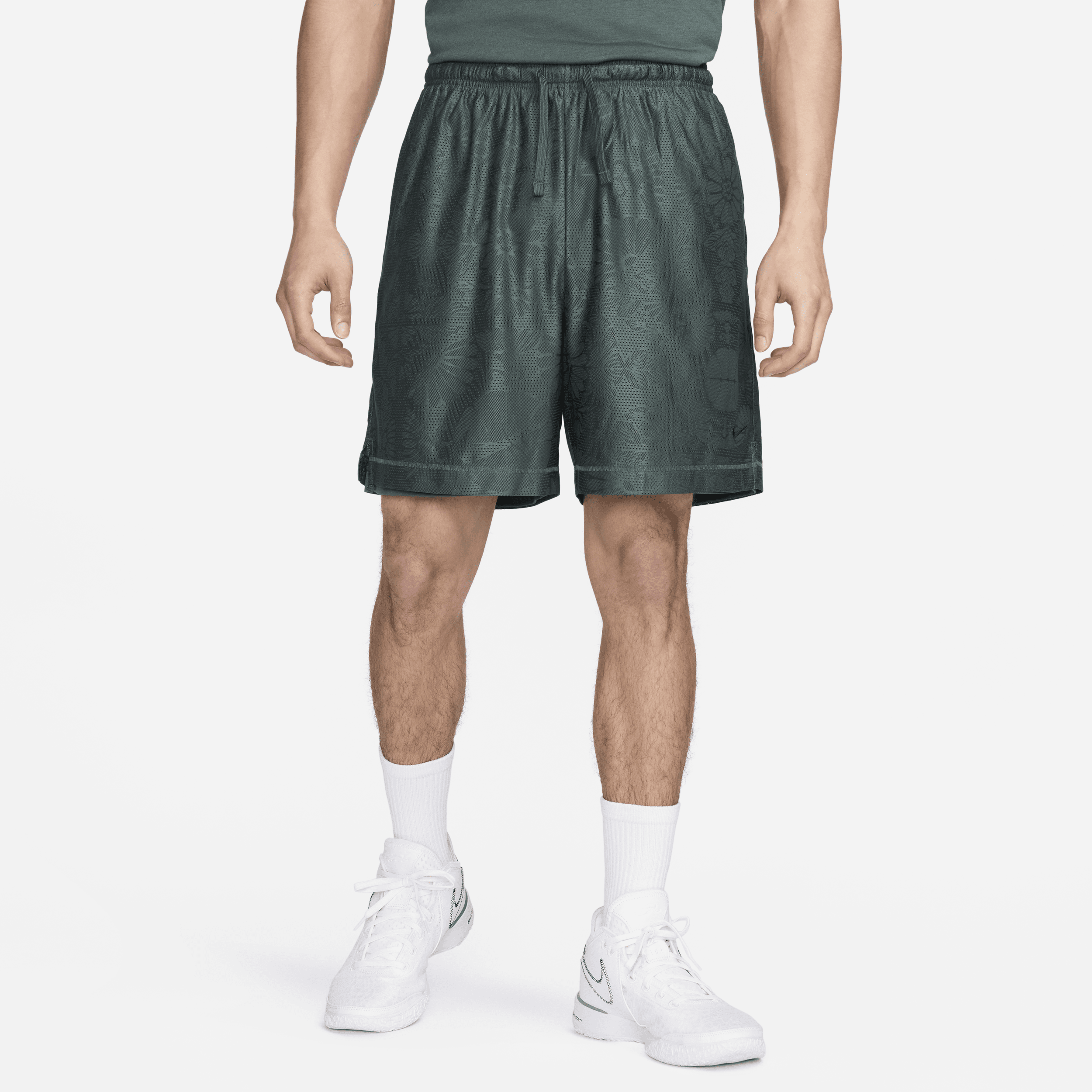 Vendbare Nike Standard Issue Dri-FIT--basketballshorts (15 cm) til mænd - grøn