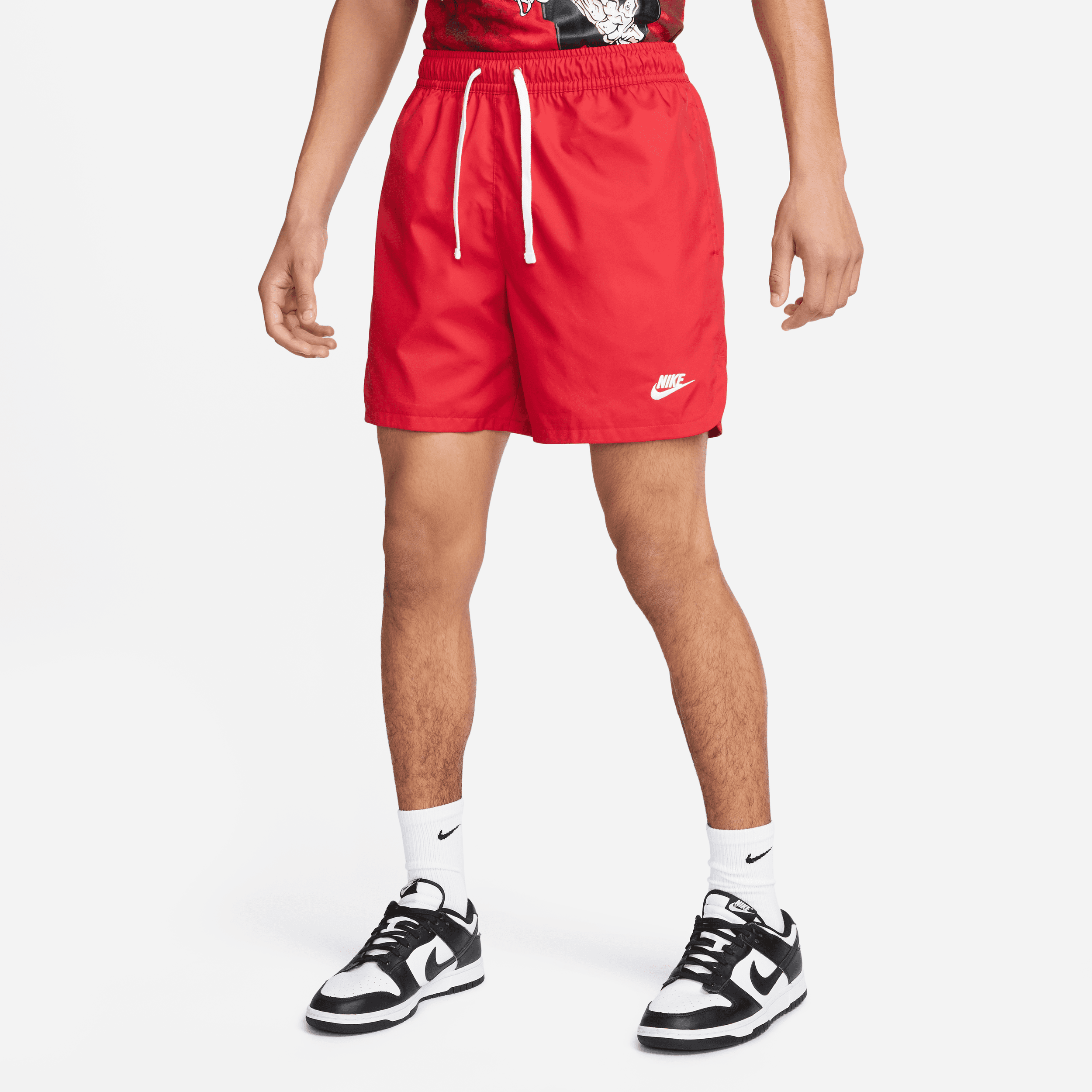 Nike Sportswear Sport Essentials Geweven flowshorts met voering voor heren - Rood
