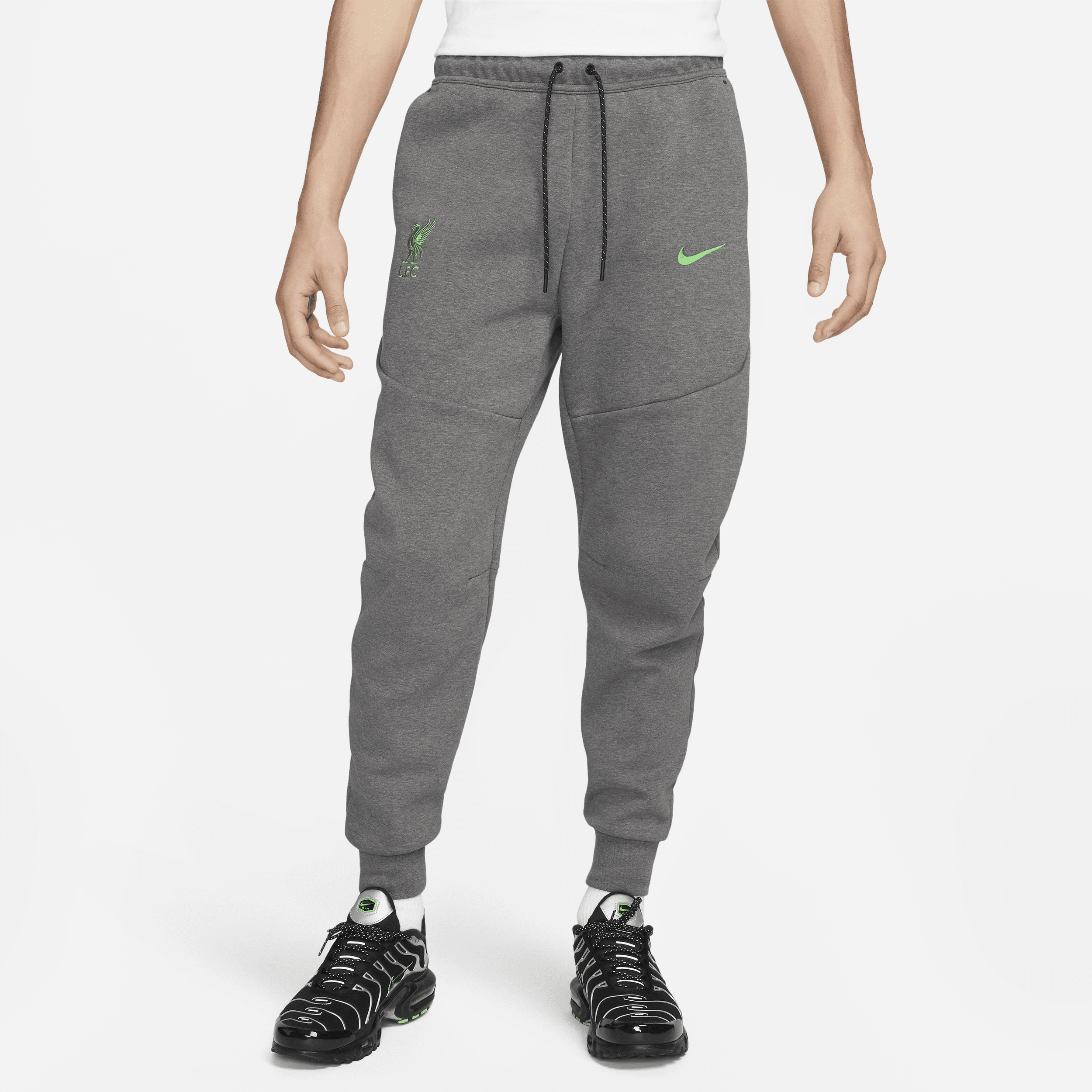 Liverpool FC Tech Fleece-Nike-joggers til mænd - grå