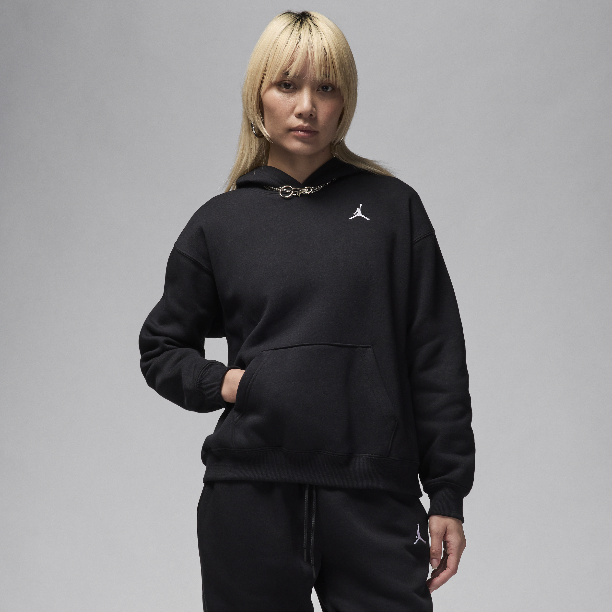 【ナイキ(NIKE)公式ストア】ジョーダン ブルックリン フリース ウィメンズ プルオーバー パーカー FV7072-010 ブラック 【ナイキ(NIKE)公式ストア】ジョーダン ブルックリン フリース ウィメンズ プルオーバー パーカー FV7072-010 ブラック