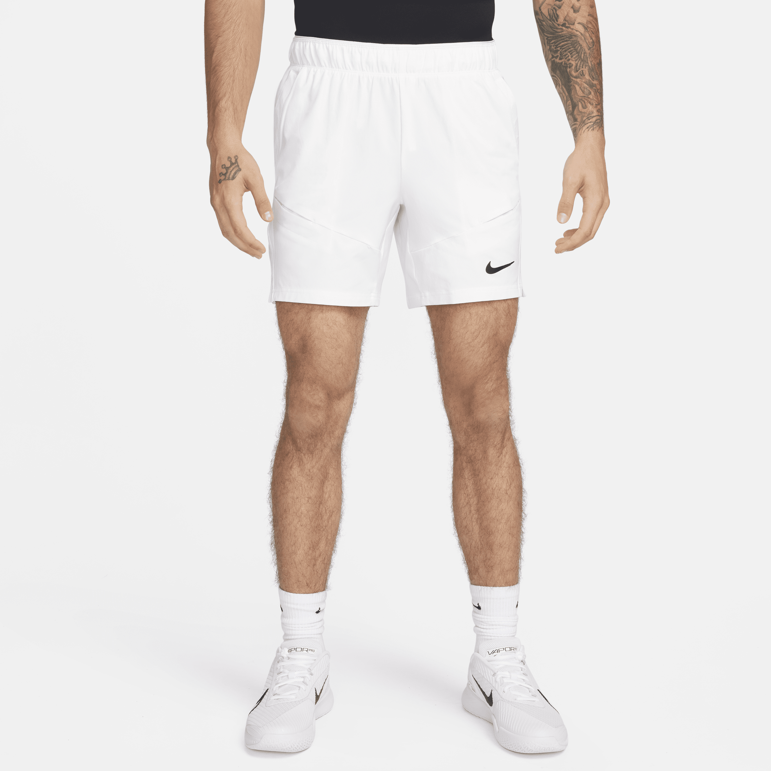 NikeCourt Advantage Dri-FIT-tennisshorts (18 cm) til mænd - hvid