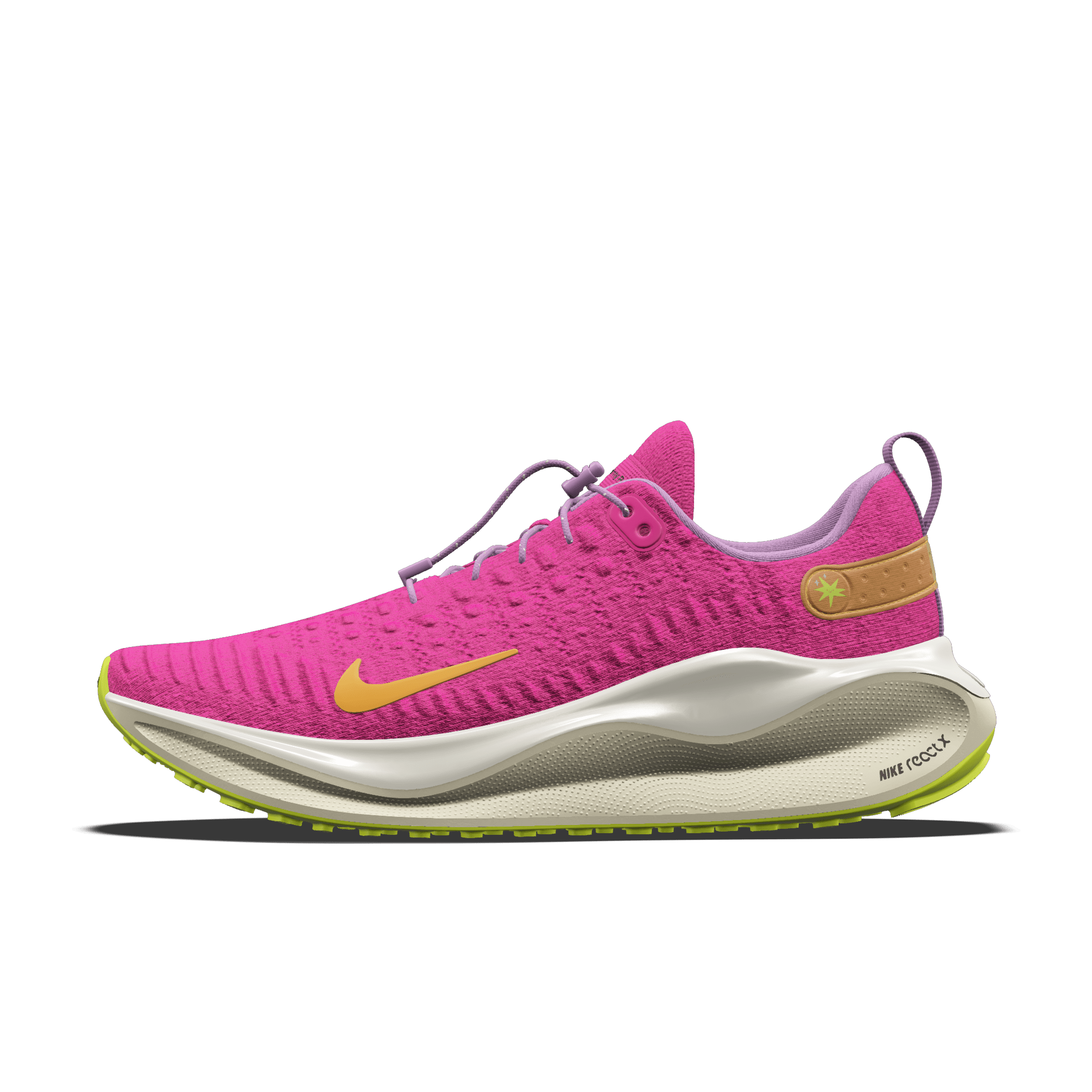 Custom Nike InfinityRN 4 By You-løbesko til vej til mænd - Pink