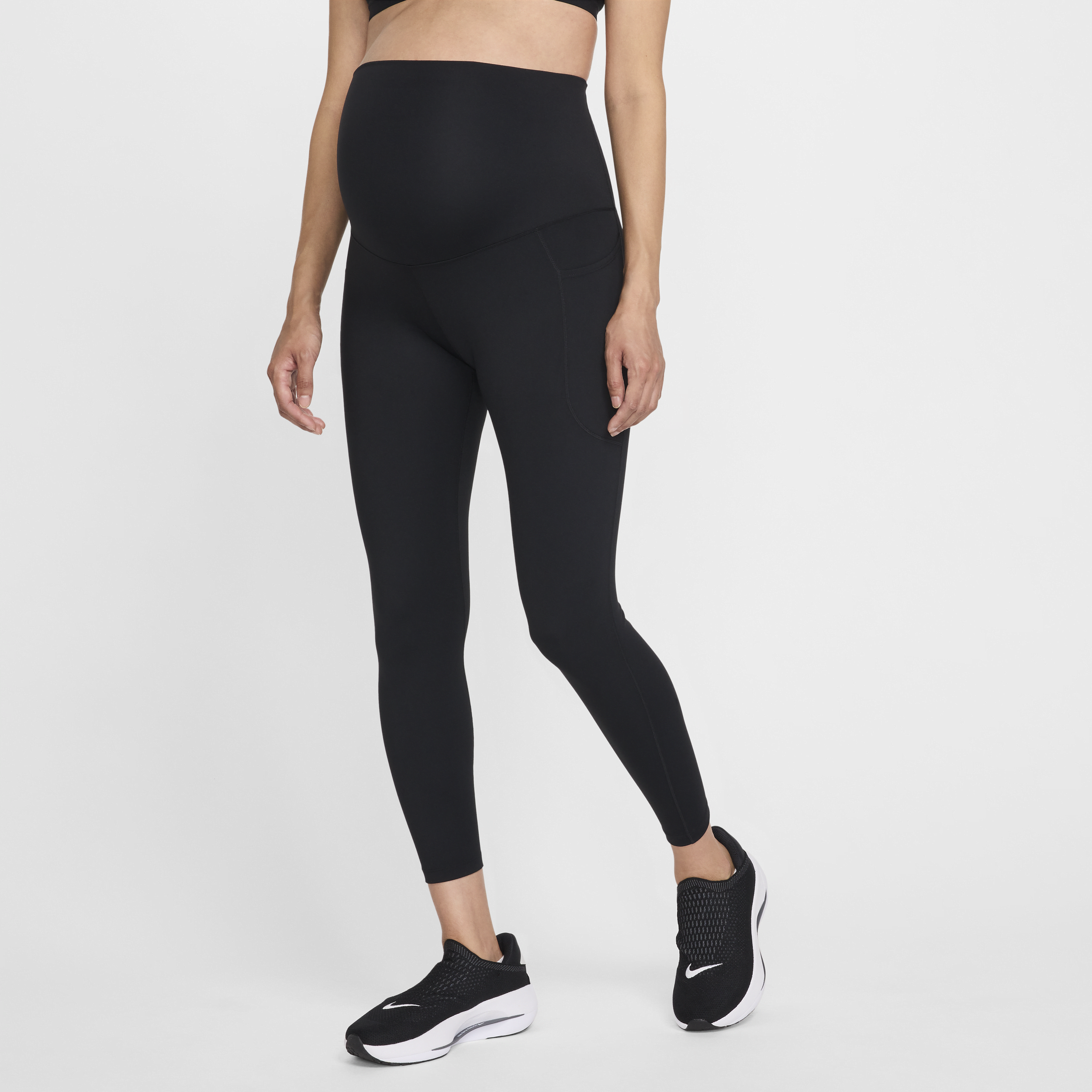 【ナイキ(NIKE)公式ストア】ナイキ (M) ワン ウィメンズ ハイウエスト 7/8 レギンス ポケット付き (マタニティ) FN4289-010 ブラック 【ナイキ(NIKE)公式ストア】ナイキ (M) ワン ウィメンズ ハイウエスト 7/8 レギンス ポケット付き (マタニティ) FN4289-010 ブラック