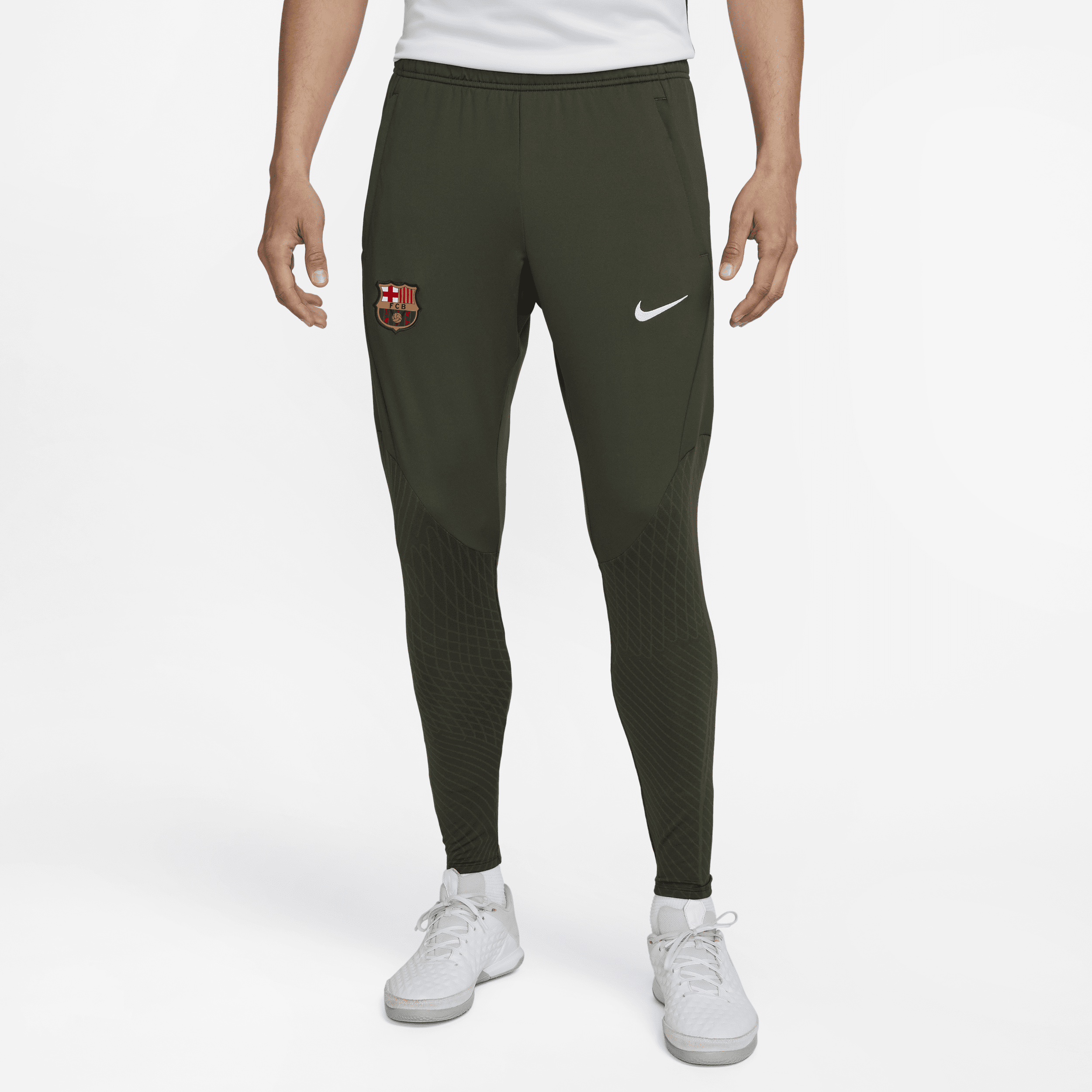 Pantaloni da calcio in maglia Nike Dri-FIT FC Barcelona Strike – Uomo - Verde