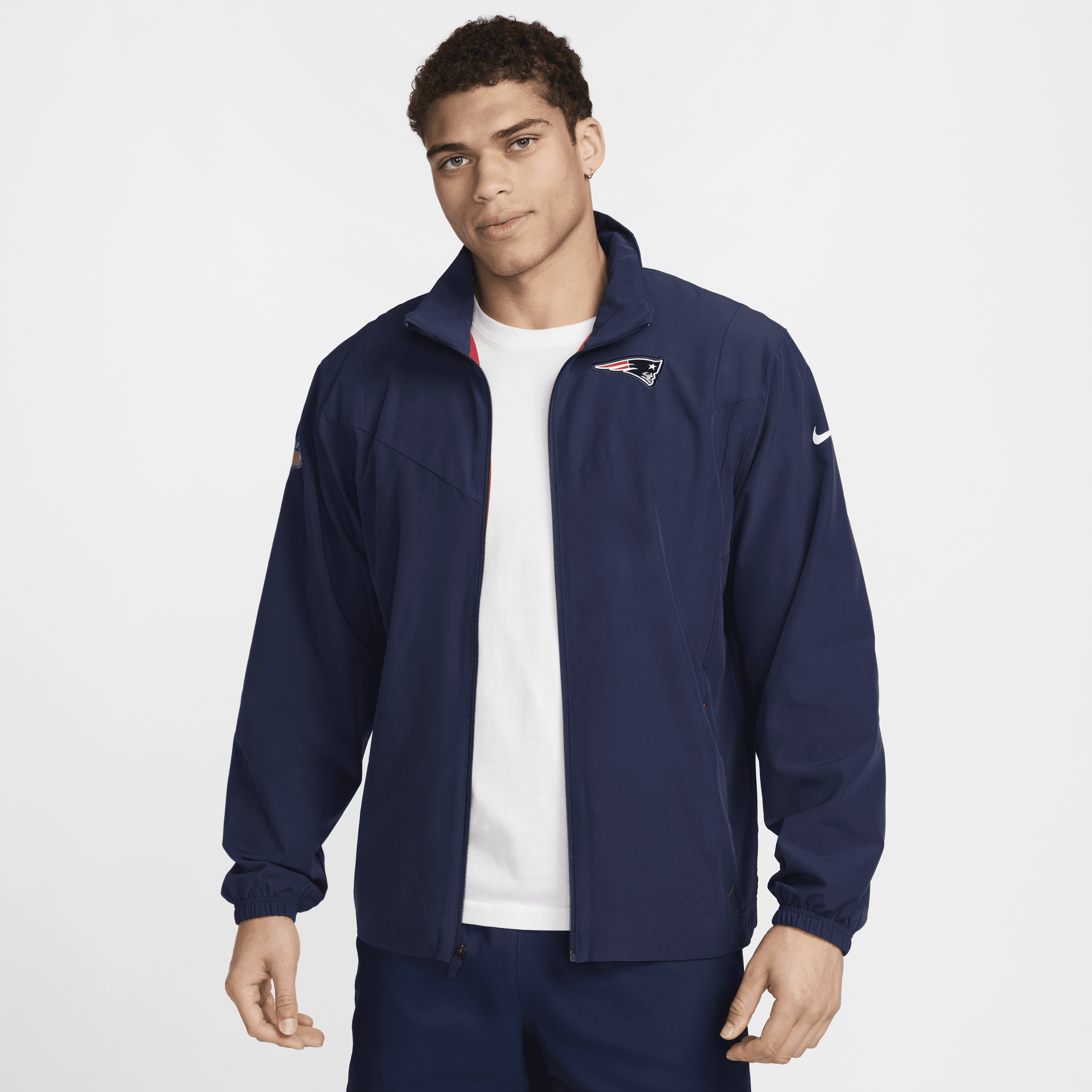 Giacca con zip a tutta lunghezza Nike Sideline Repel (NFL New England Patriots) – Uomo - Blu
