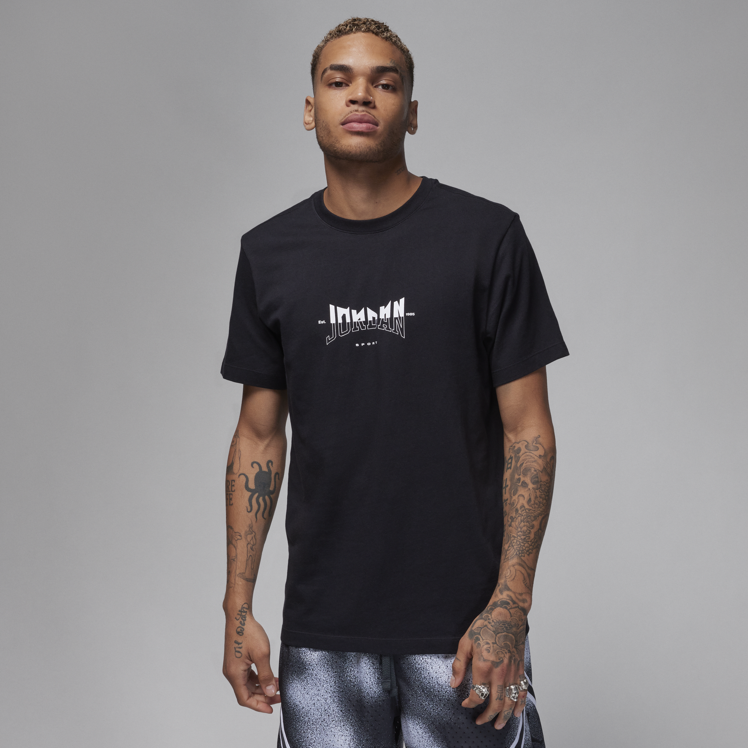 Jordan Sport Camiseta con estampado - Hombre - Negro