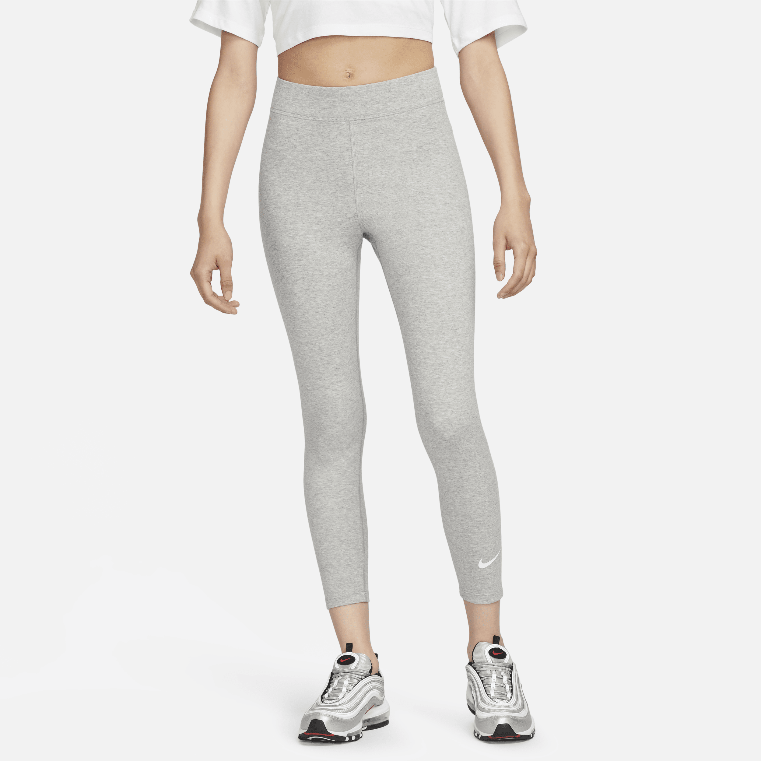 Leggings a 7/8 a vita alta Nike Classic – Donna - Grigio