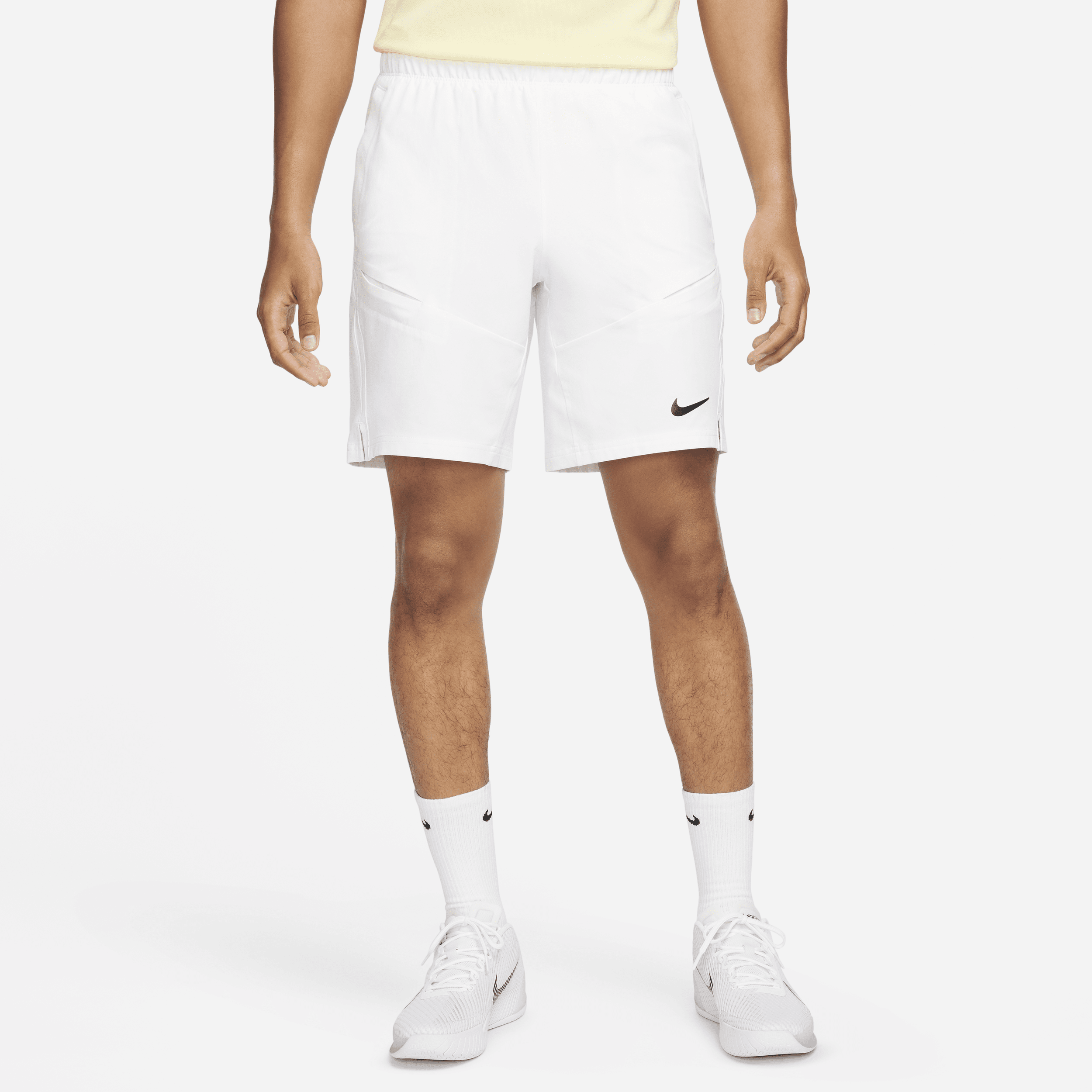 NikeCourt Advantage-tennisshorts (23 cm) til mænd - hvid