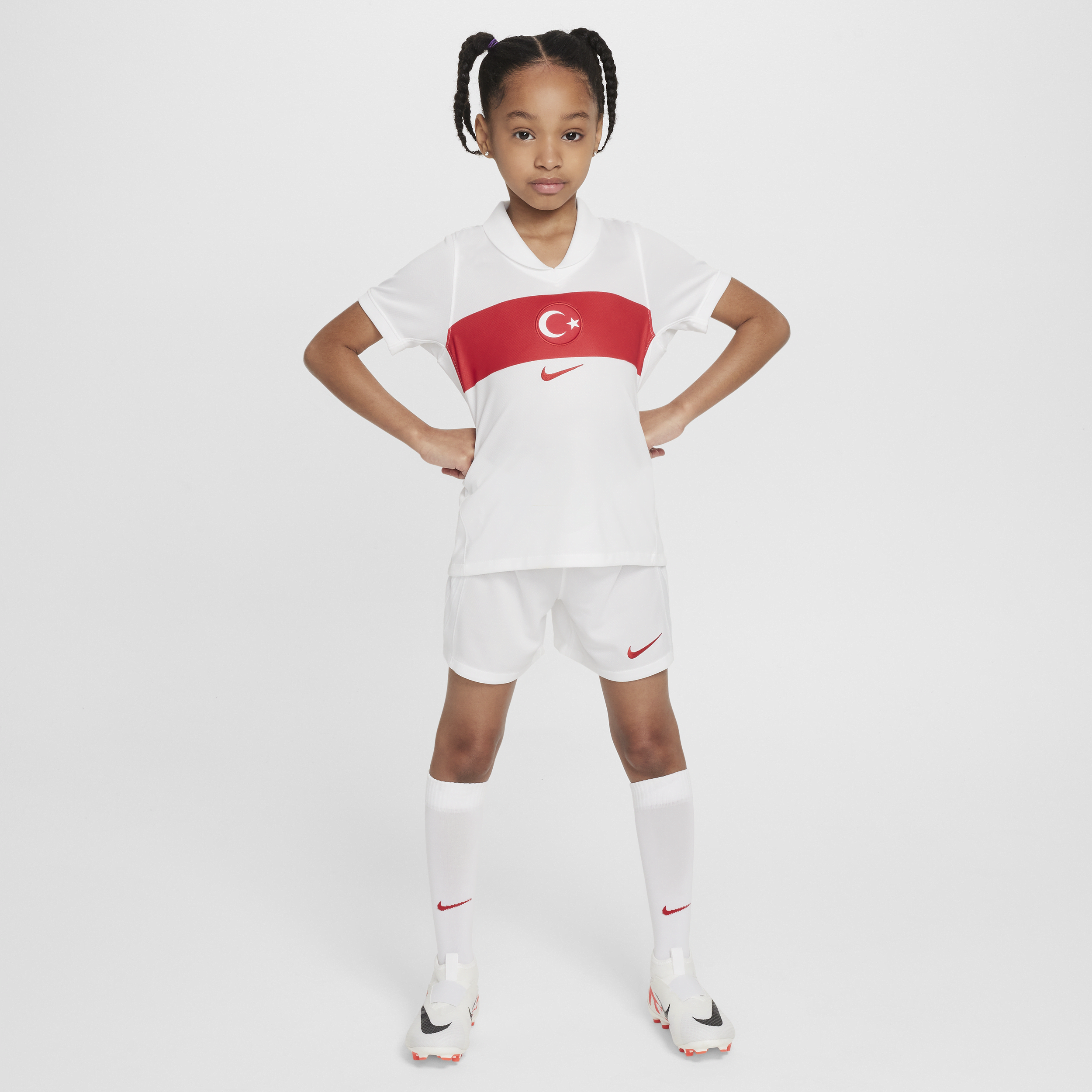 Divisa da calcio replica Nike Turchia 2024/25 Stadium per bambino/a – Home - Bianco