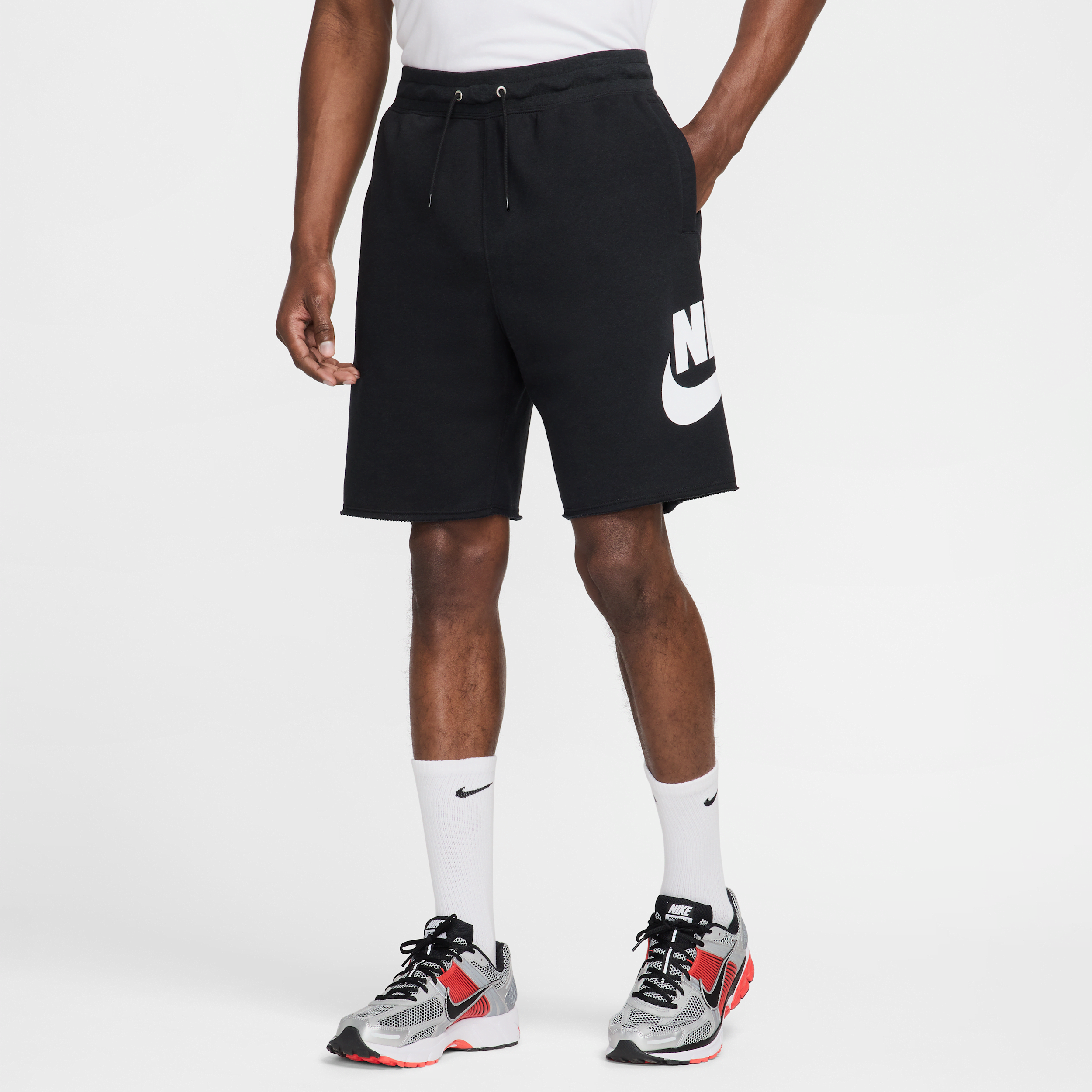 Shorts Alumni in French Terry Nike Club – Uomo - Nero