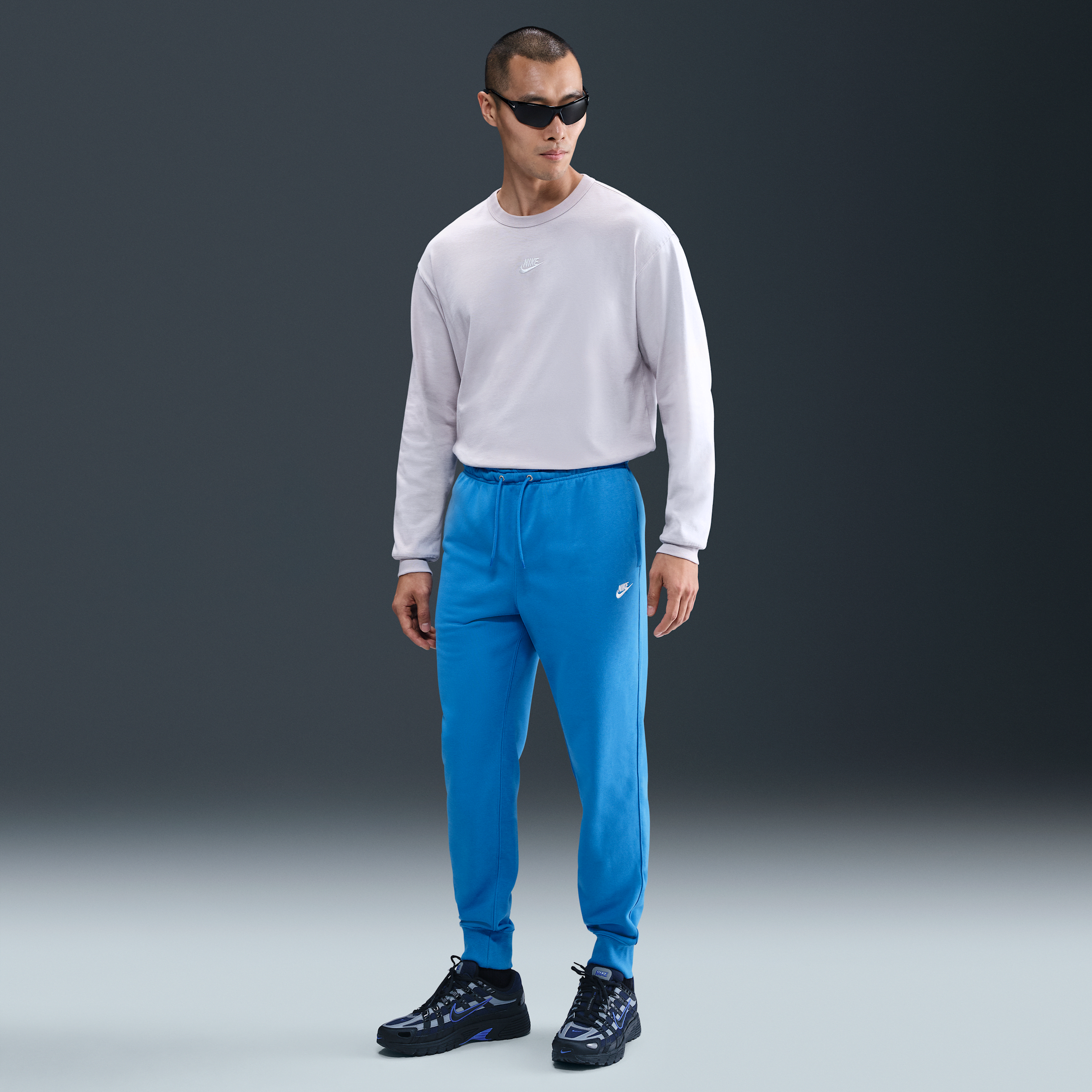 Pantaloni jogger in French Terry Nike Club – Uomo - Blu