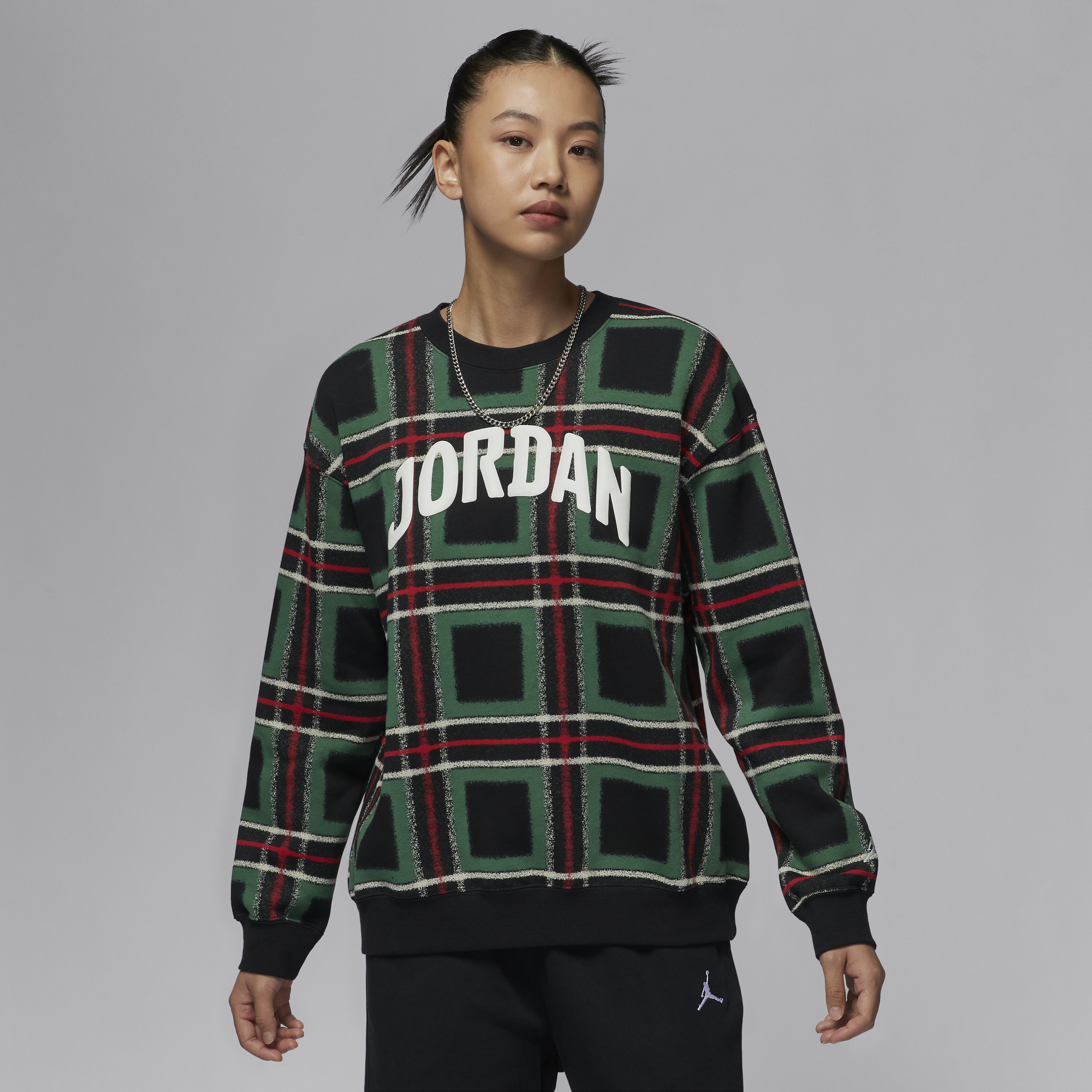 【ナイキ(NIKE)公式ストア】ジョーダン ブルックリン フリース ウィメンズ グラフィック クルーネック スウェットシャツ HM5499-341 グリーン 【ナイキ(NIKE)公式ストア】ジョーダン ブルックリン フリース ウィメンズ グラフィック クルーネック スウェットシャツ HM5499-341 グリーン