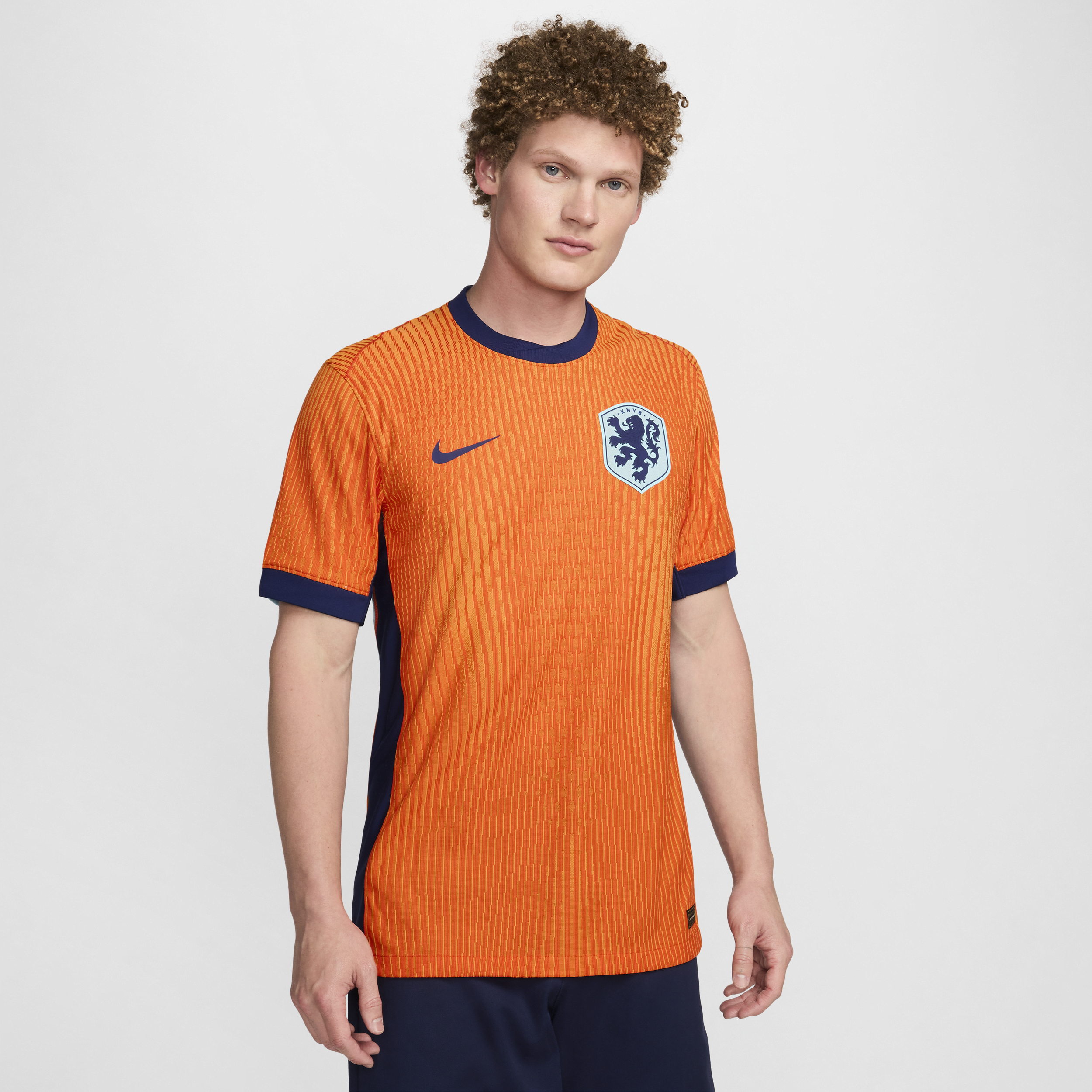 Nederland (herenelftal) 2024/25 Match Thuis Nike Dri-FIT ADV authentiek voetbalshirt voor heren - Oranje