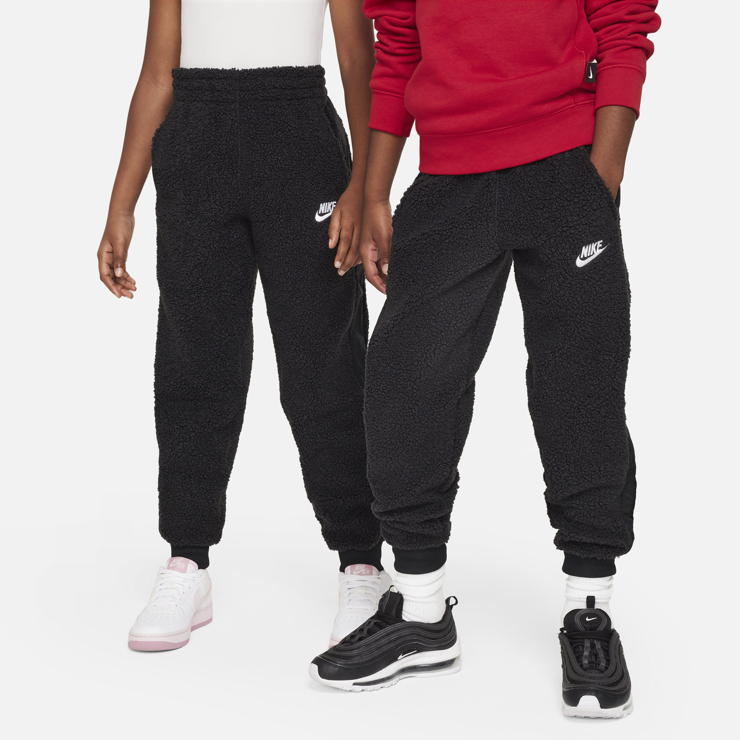 Winterized Nike Sportswear Club Fleece-bukser til større børn - sort