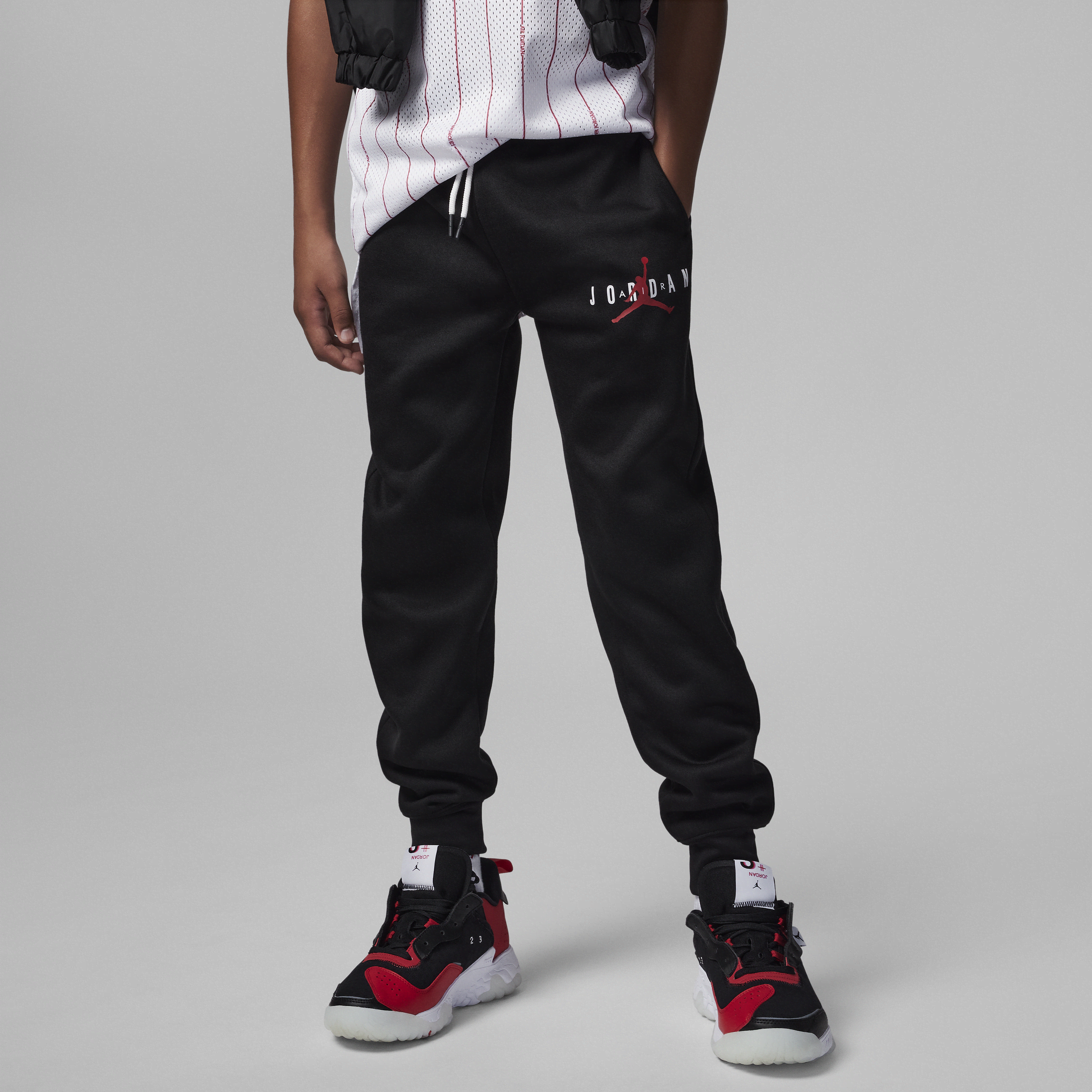 Jordan Pantalón de tejido Fleece - Niño/a - Negro