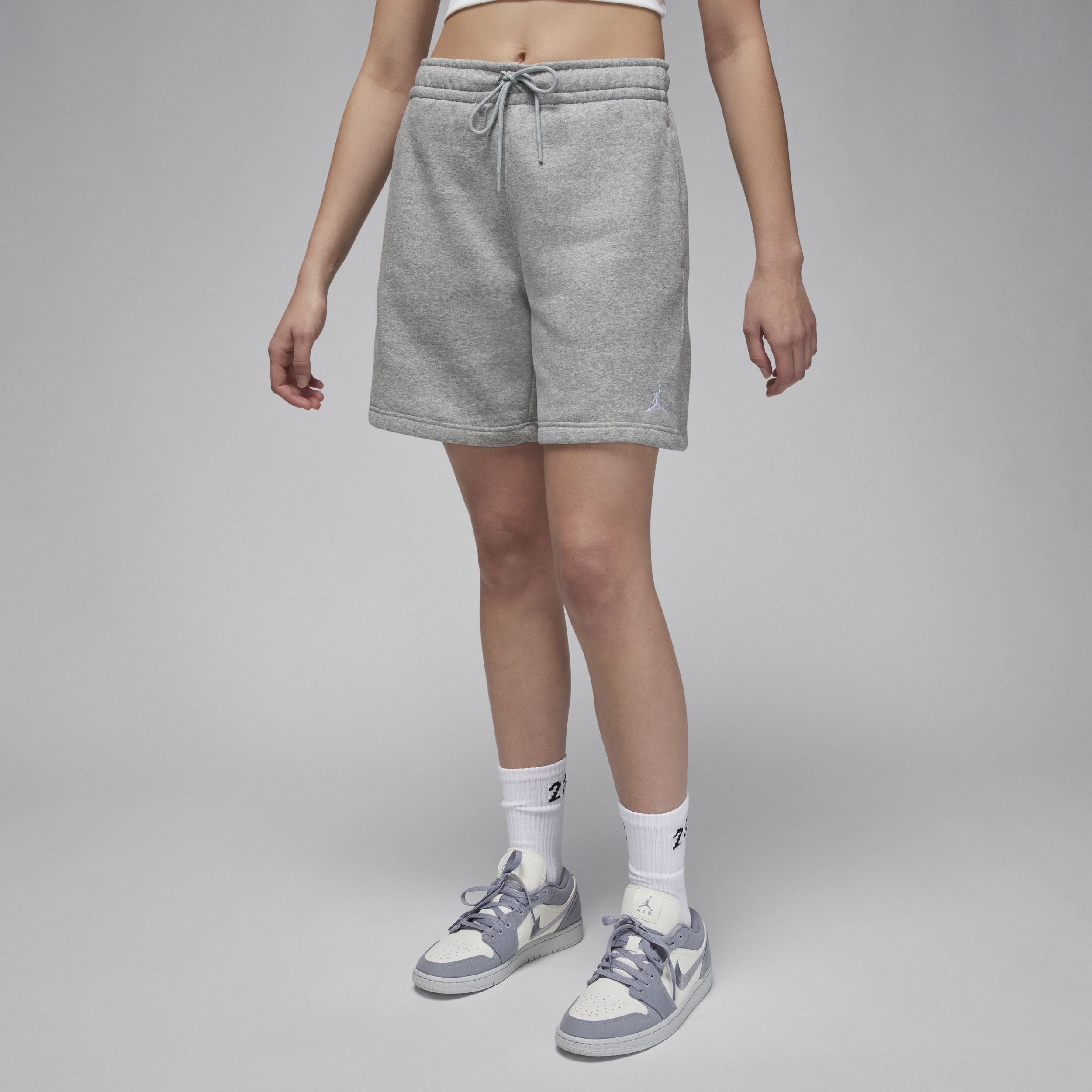 Jordan Brooklyn Fleece-shorts til kvinder - grå