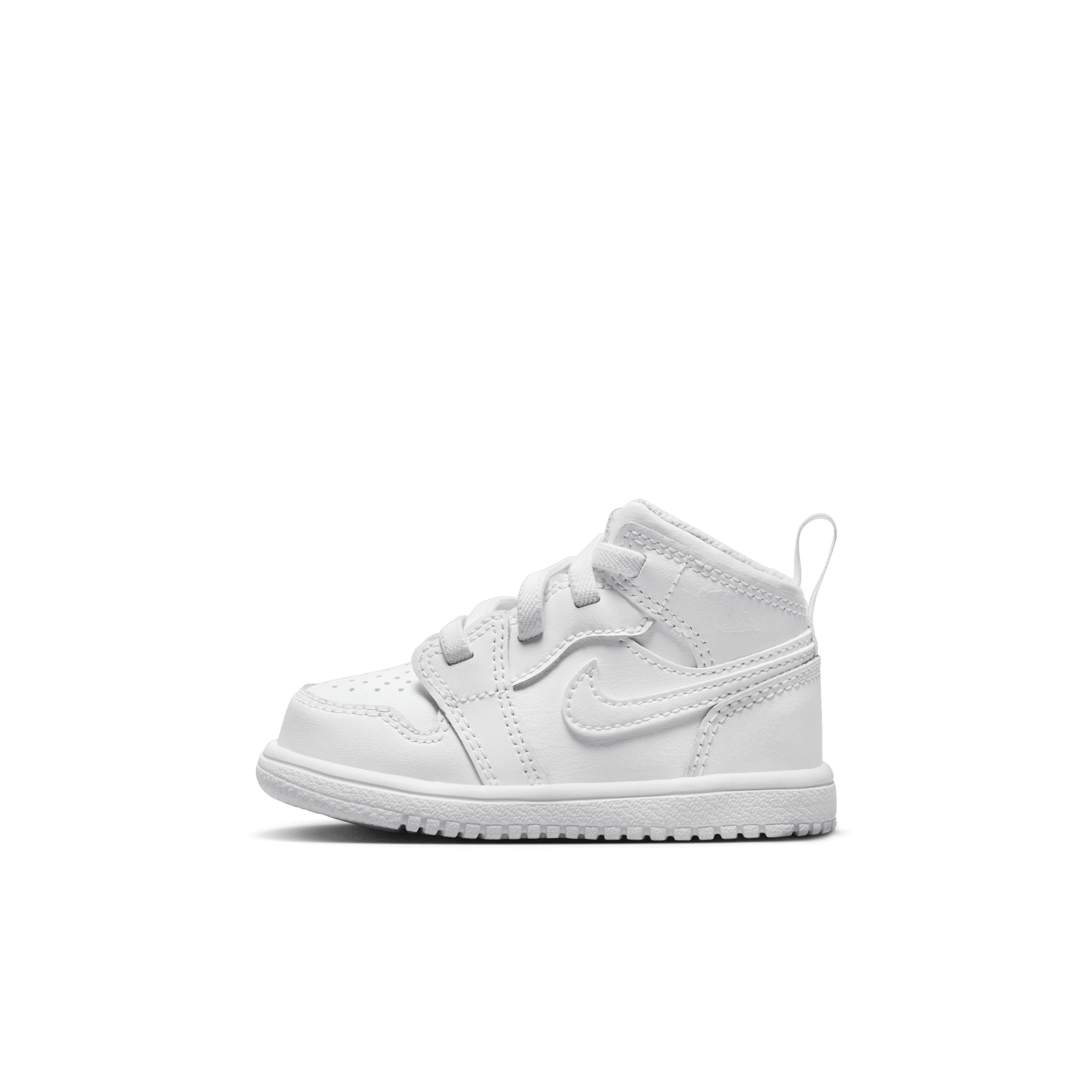 Jordan 1 Mid Alt-sko til babyer/småbørn - hvid