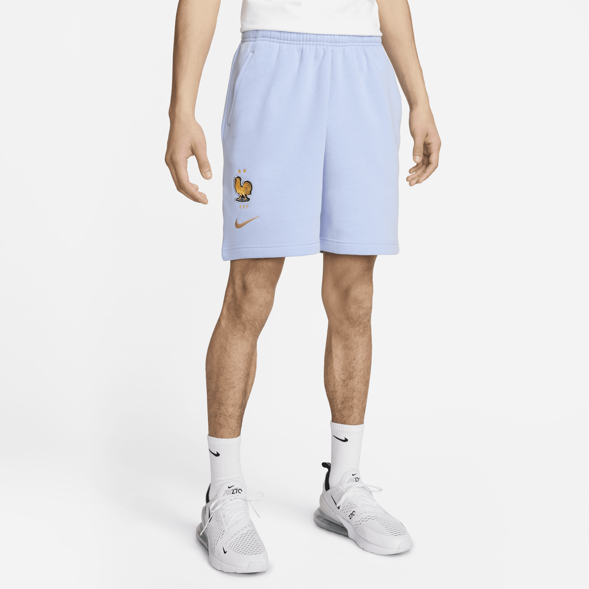 Shorts da calcio in fleece Nike FFF – Uomo - Blu