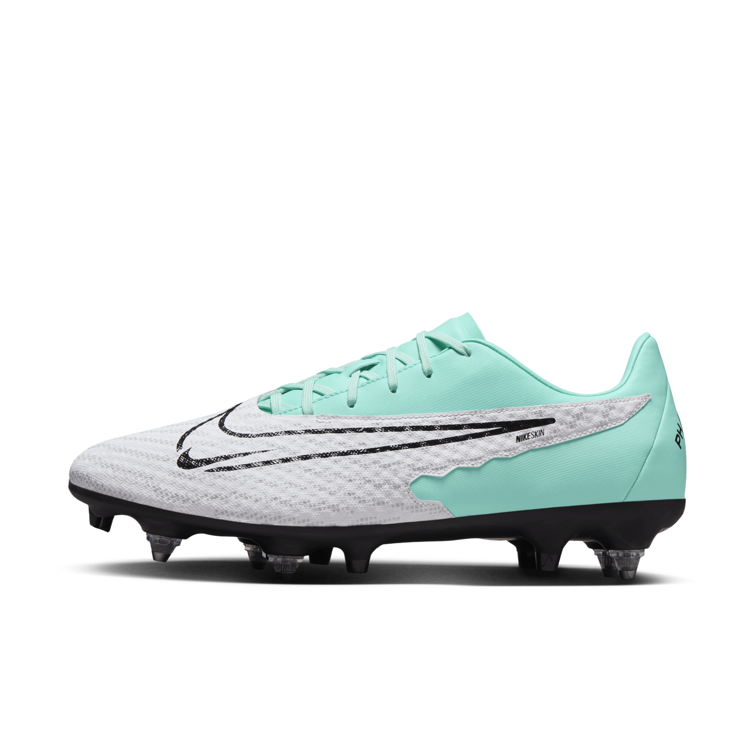 Nike Phantom GX Academy-fodboldstøvler (low-top) til blødt underlag - grøn